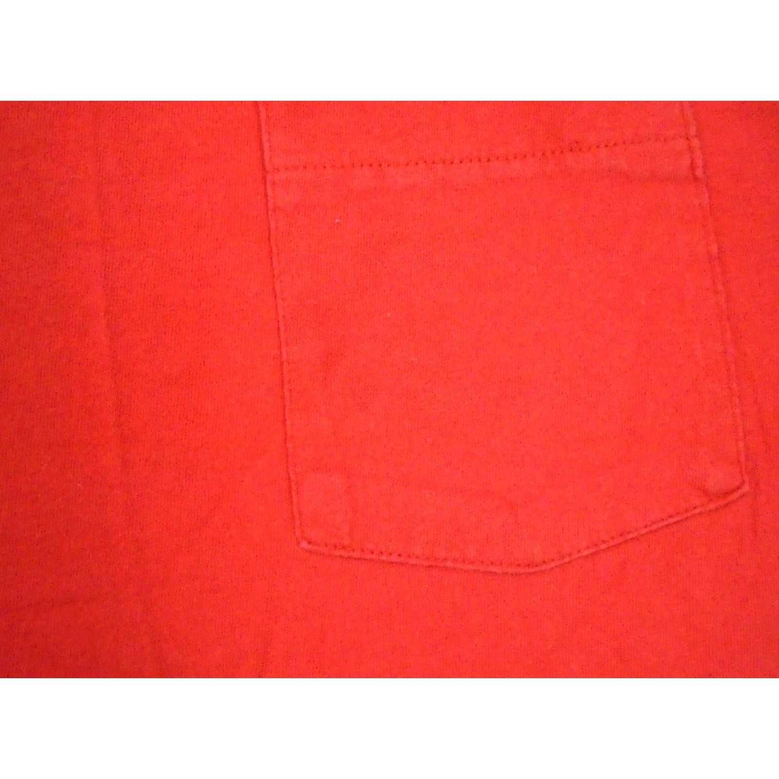 Fruit Of The Loom VINTAGE fruit of the loom T-Shirt RED SMALL 80s pocket single stitch Size US S / EU 44-46 / 1 - 4 Thumbnail