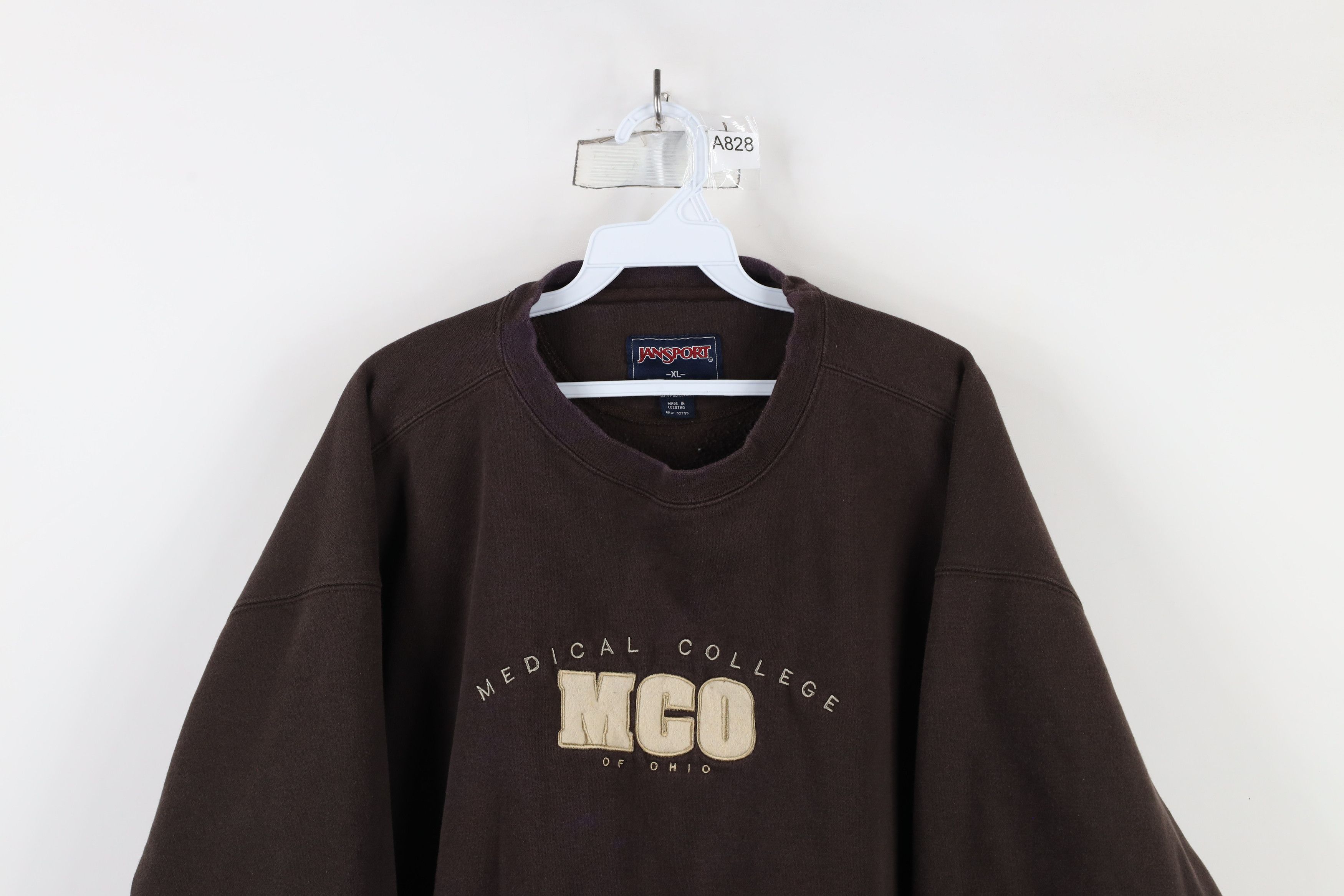 Vintage Vintage 90s College of Ohio Crewneck Sweatshirt Brown Size US XL / EU 56 / 4 - 2 Thumbnail