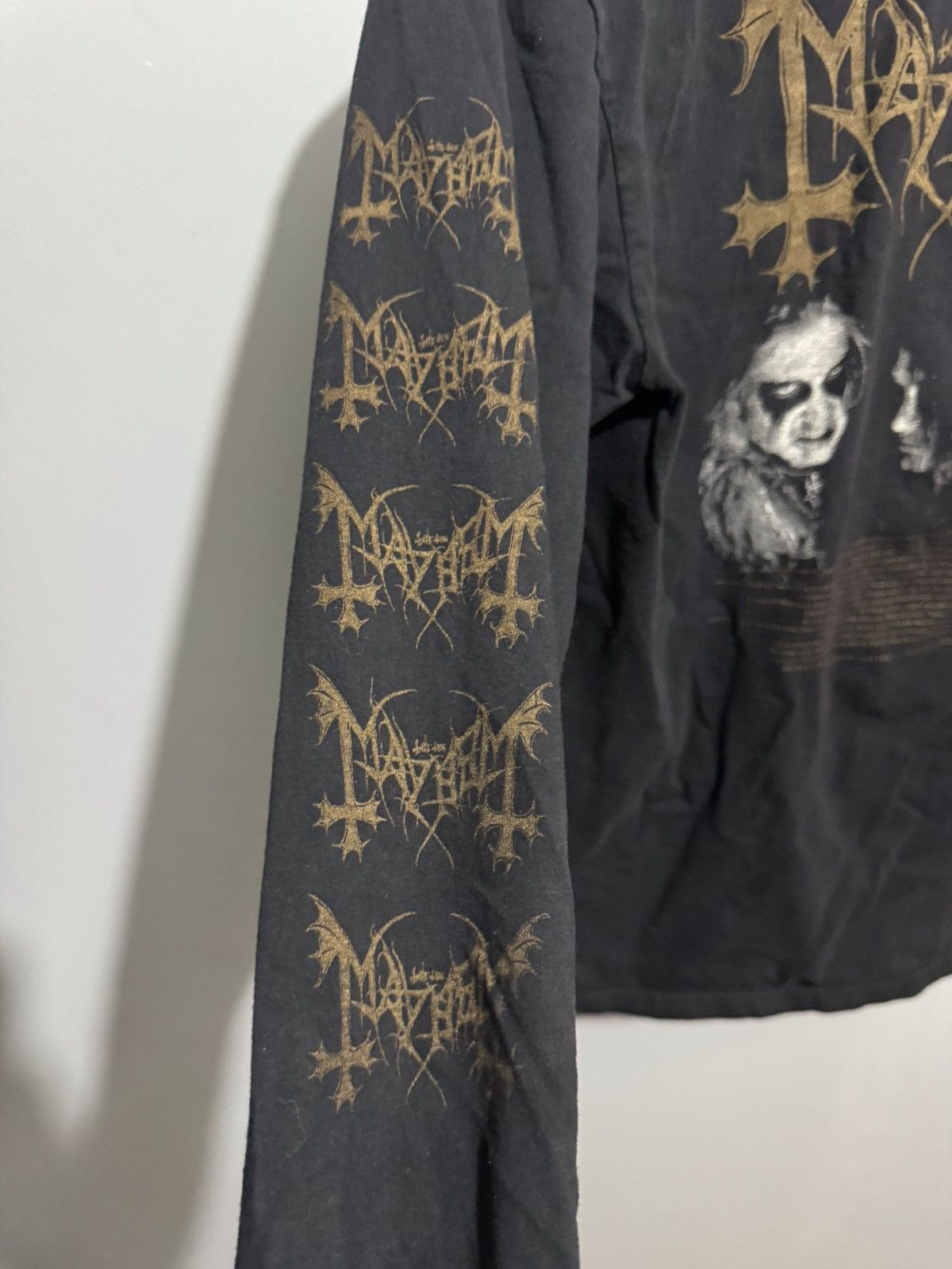 Band Tees Mayhem Dawn of the Black Heart 90s Black Metal Y2K Size US M / EU 48-50 / 2 - 3 Thumbnail