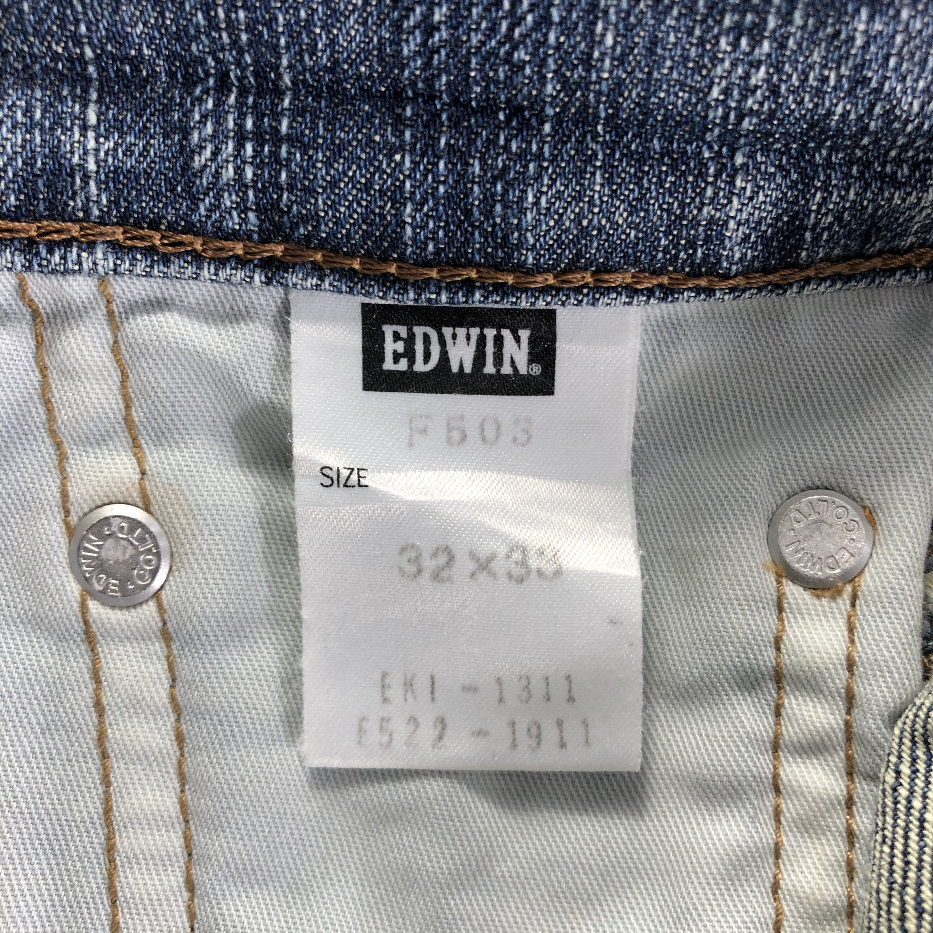 Edwin Vintage Blue Wash Edwin 503 Jeans-J3656 Size US 32 / EU 48 - 9 Thumbnail