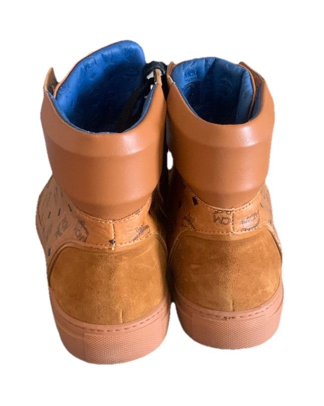 MCM MCM High-Top Visetos Cognac Men Size 45/12 Brown Leather Size US 12 / EU 45 - 5 Thumbnail