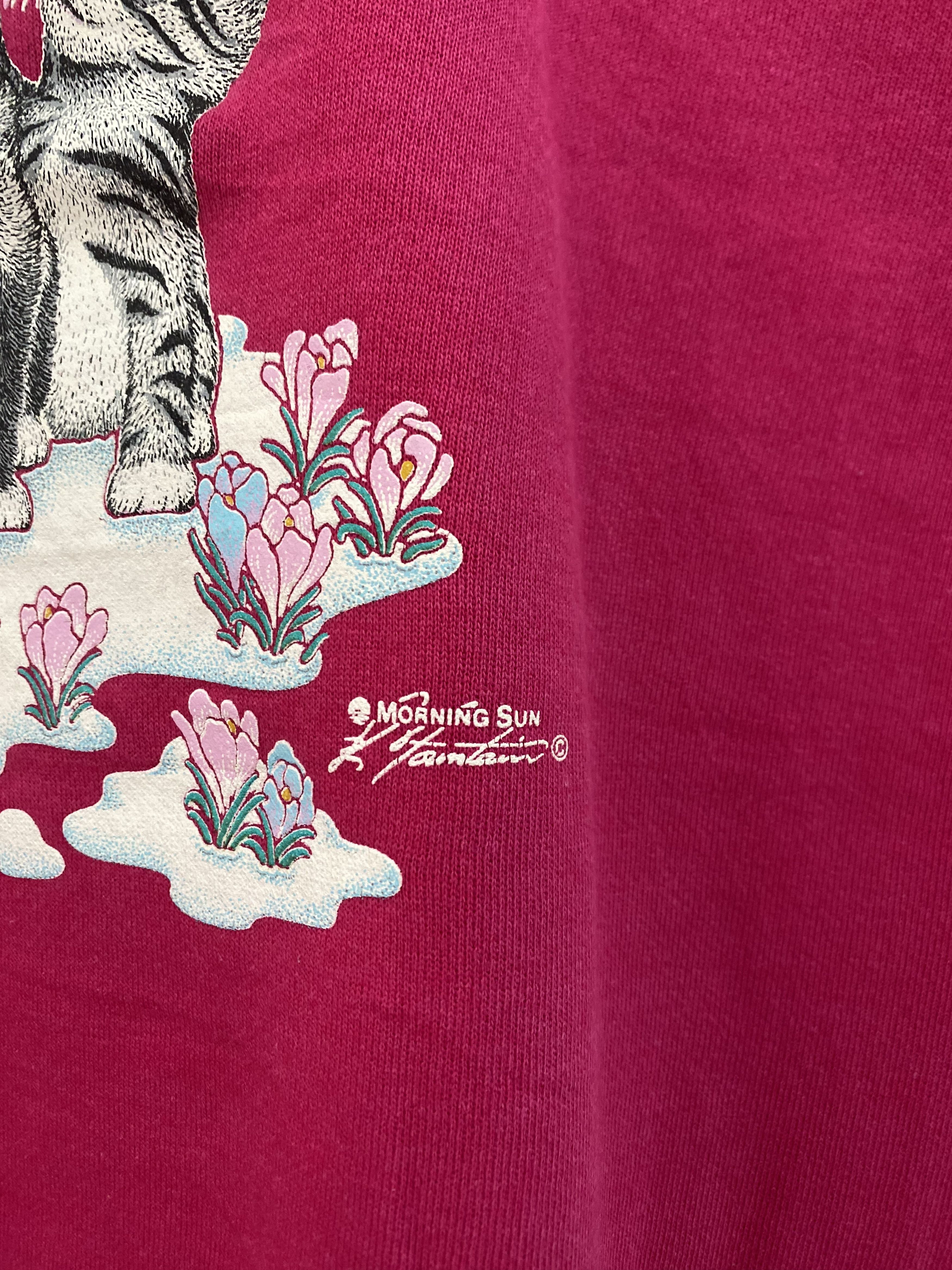 Vintage Vintage Sweatshirt Morningsun kitten Printed Size L / US 10 / IT 46 - 5 Thumbnail