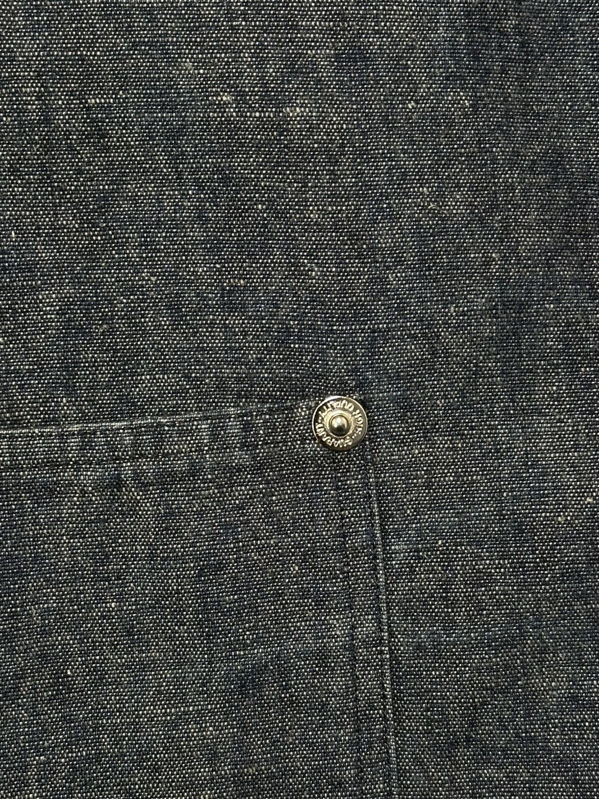 Y's for Men vintage YS Japanese denim work shirt in black. Size US XL / EU 56 / 4 - 10 Thumbnail