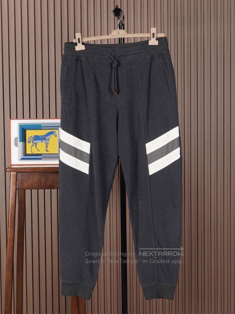 Brunello Cucinelli Brunello Cucinelli size XL Dark Gray Drawstring Sweatpants Size US 26 / EU 42 - 1 Thumbnail