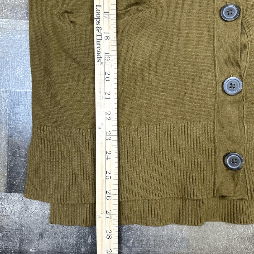 Madewell Madewell Cardigan Sweater Olive Green Cotton Knit Miller Women M Size Size M / US 6-8 / IT 42-44 - 5 Thumbnail