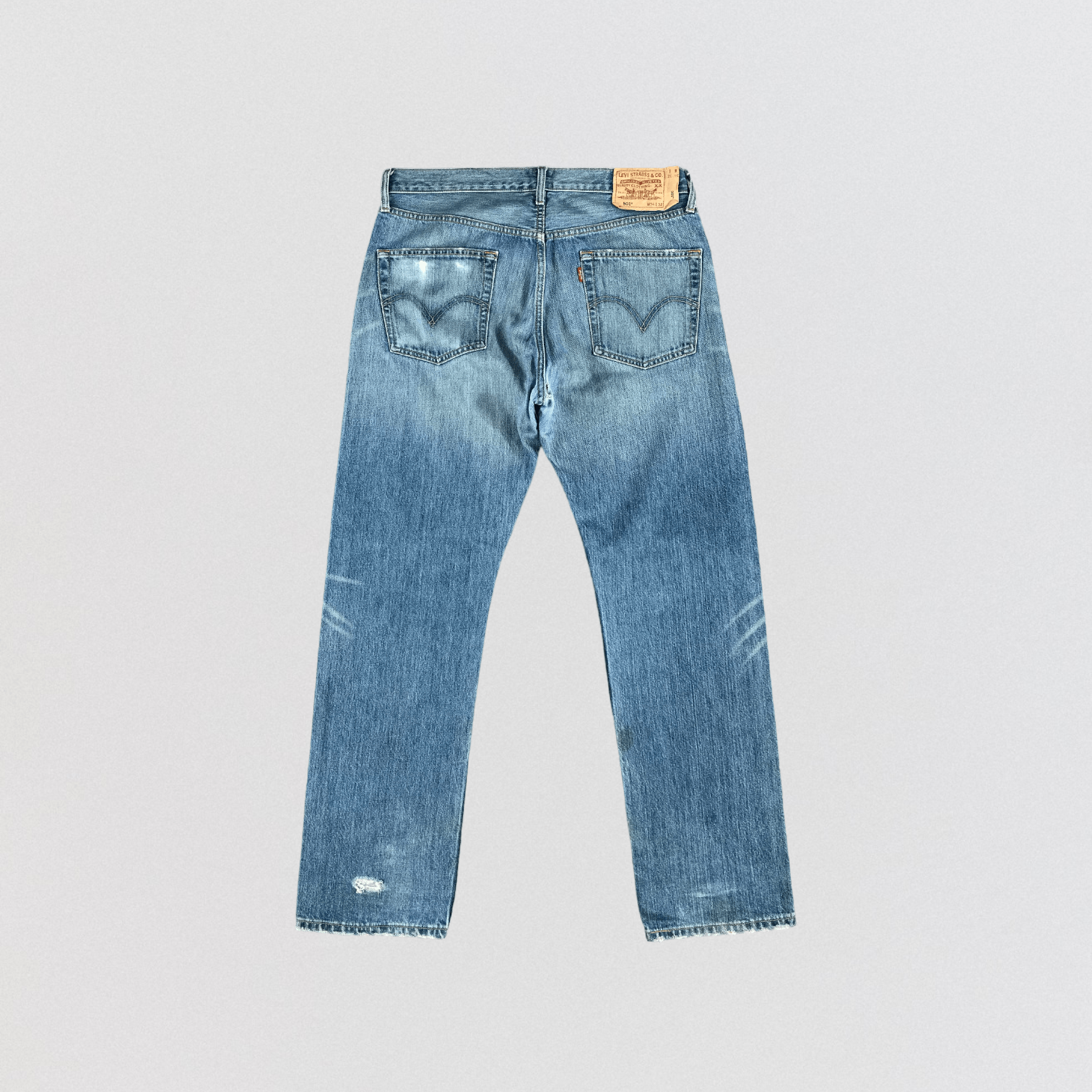 Levi's × Vintage 90s Vintage Blue Wash Levis 501 Jeans-JM2719 Size US 36 / EU 52 - 2 Thumbnail