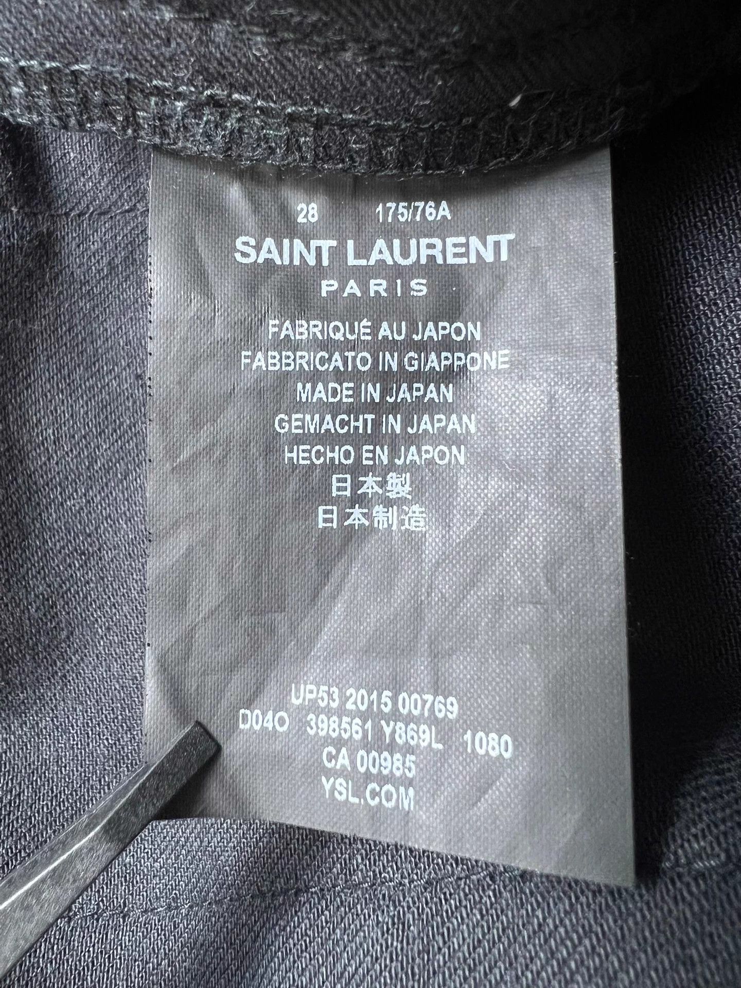 Saint Laurent Paris SLP 16SS Hedi 16 S/S Knee Cut Frayed Hem 28 Jeans Size US 28 / EU 44 - 6 Thumbnail