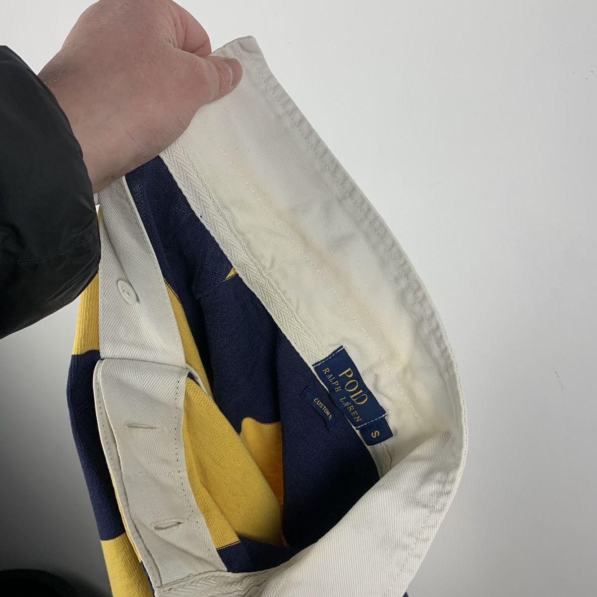 Polo Ralph Lauren Vintage Y2K Polo Ralph Lauren Striped Rugby Shirt Custom Fit Size US S / EU 44-46 / 1 - 14 Thumbnail