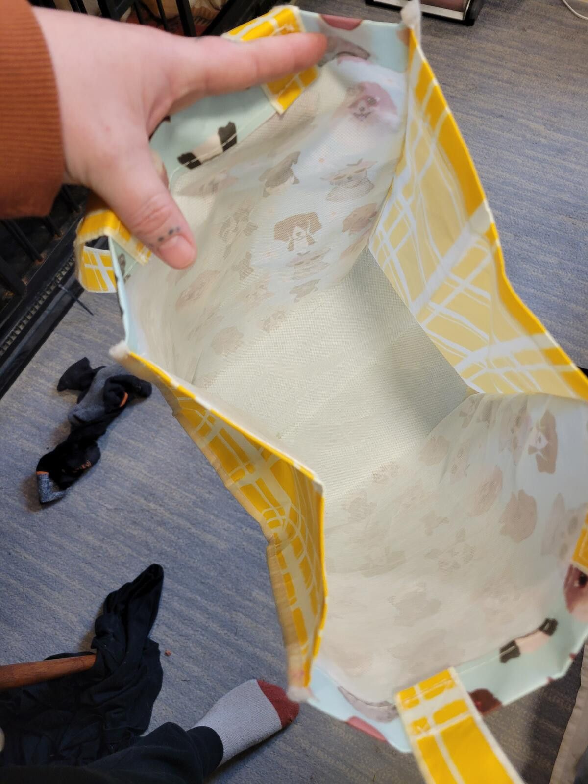 Genetic Manipulation Shinichiro Kuriya Reusable Tote Bag with Cute Dog Pattern Size ONE SIZE - 3 Thumbnail