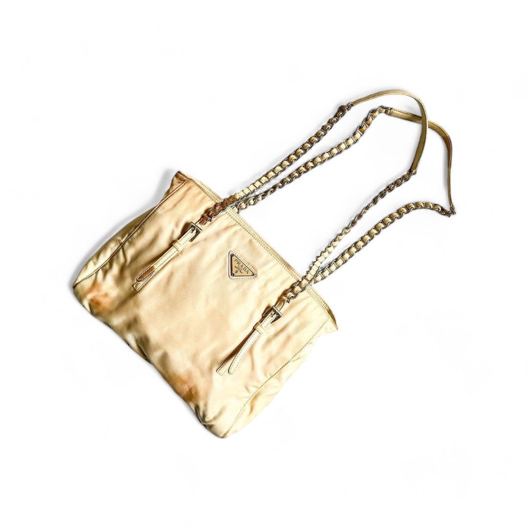 Prada Prada - Tesuto nylon chain tote bag shoulder bag Size ONE SIZE - 1 Thumbnail