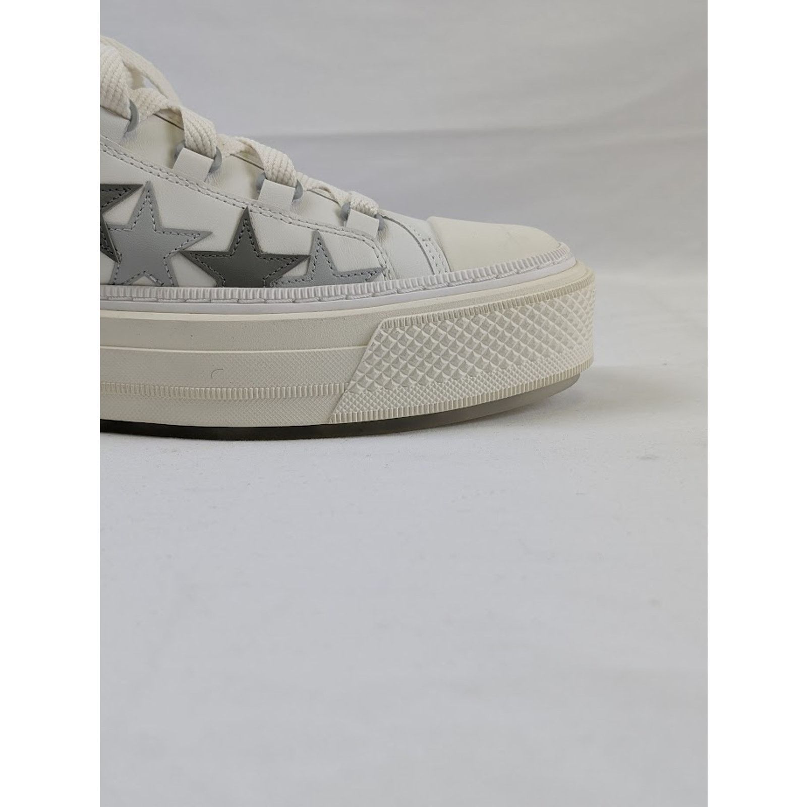 Amiri o1rshd1 Stars Court Low-Top Sneakers in White/Grey Size US 14 / EU 47 - 5 Thumbnail
