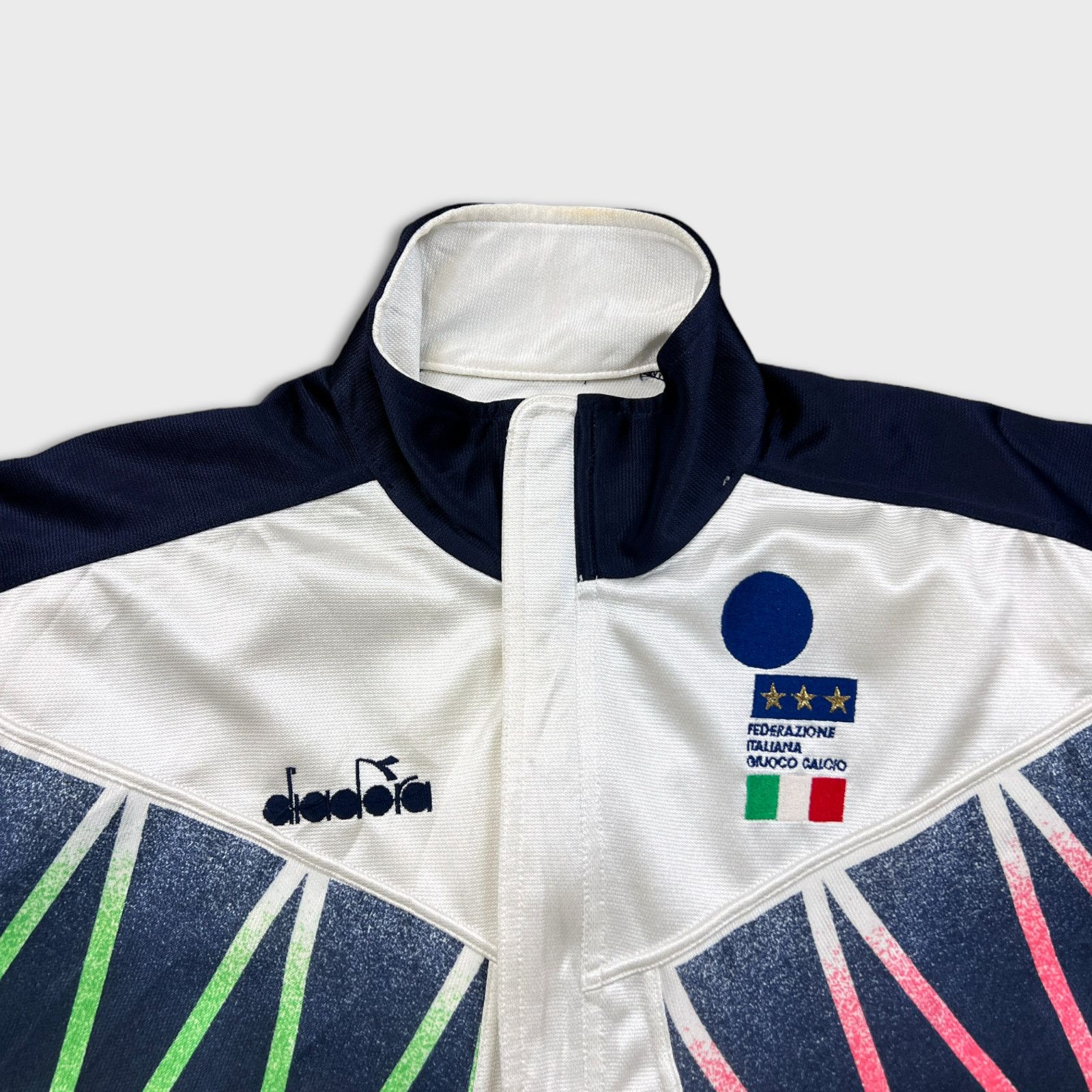 Diadora × Vintage VTG 1994 Italy Diadora Track Jacket Medium World Cup Soccer Size US M / EU 48-50 / 2 - 2 Thumbnail