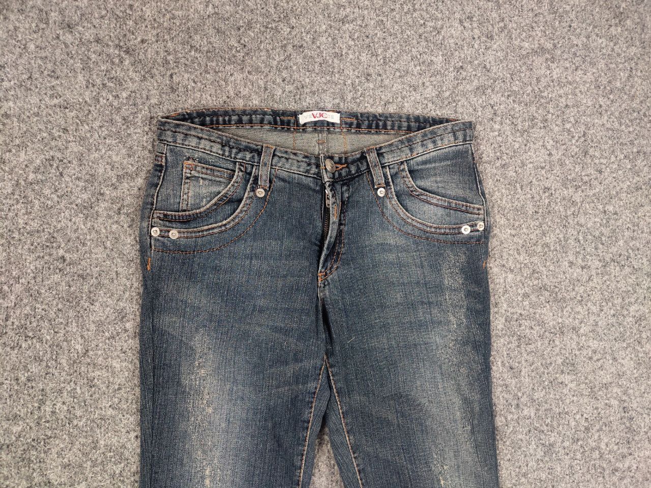 Versace Jeans Couture Vintage 90's Versace Jeans Couture Big Logo Slim Faded denim Size 26" / US 2 / IT 38 - 5 Thumbnail