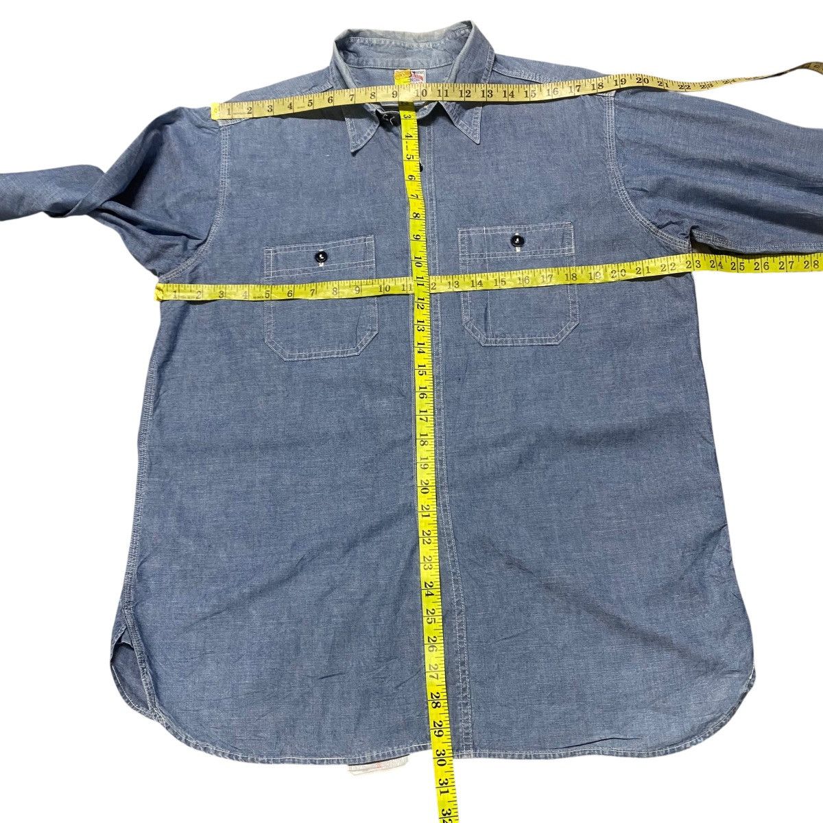 The Real McCoy's Vintage 8Hour Union Joe McCoy Work Shirt Size US L / EU 52-54 / 3 - 15 Thumbnail