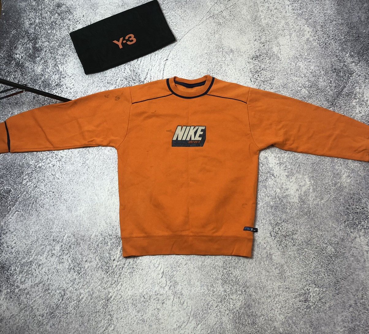 Nike × Vintage Vintage men’s sweater Nike drill big logo Size US M / EU 48-50 / 2 - 1 Thumbnail