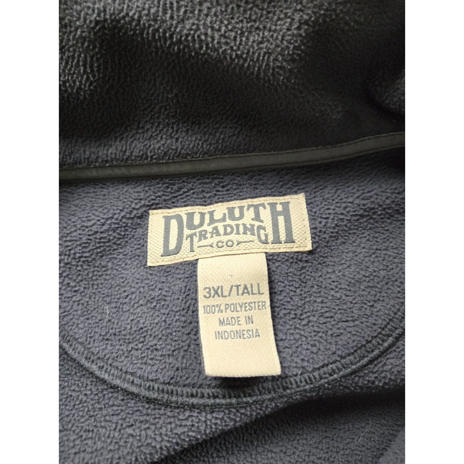 Vintage Duluth Trading Shoreman Fleece Jacket Mens 3XLT Gray Full Zip Windproof Size US XL / EU 56 / 4 - 7 Thumbnail