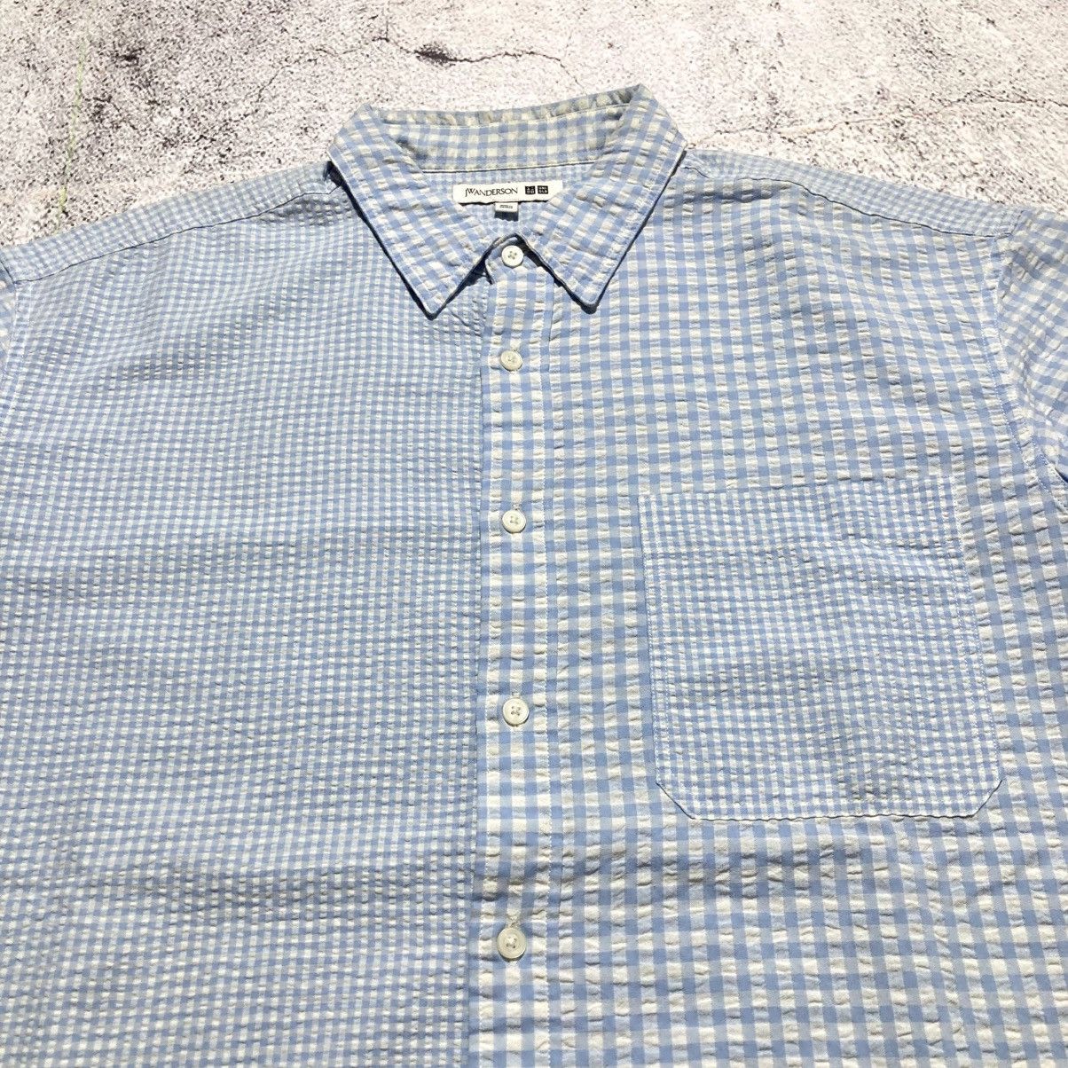 Japanese Brand Uniqlo X JW Anderson Square Motif Button Up Shirt Designer Size US XXL / EU 58 / 5 - 8 Thumbnail