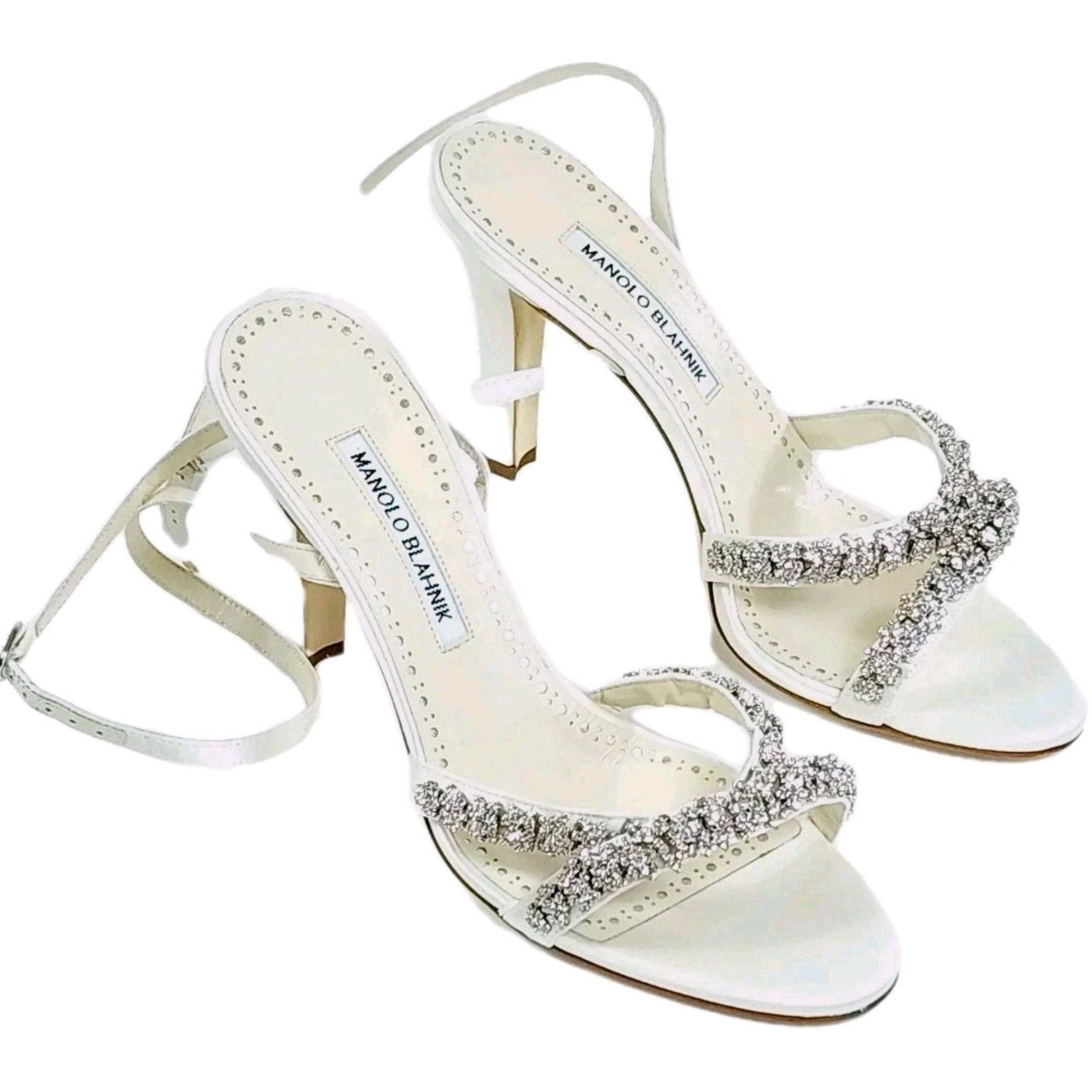 Manolo Blahnik MANOLO BLAHNIK Vedada Heeled Sandals US9 UK6 EU39 $1620 Size US 9 / IT 39 - 1 Thumbnail