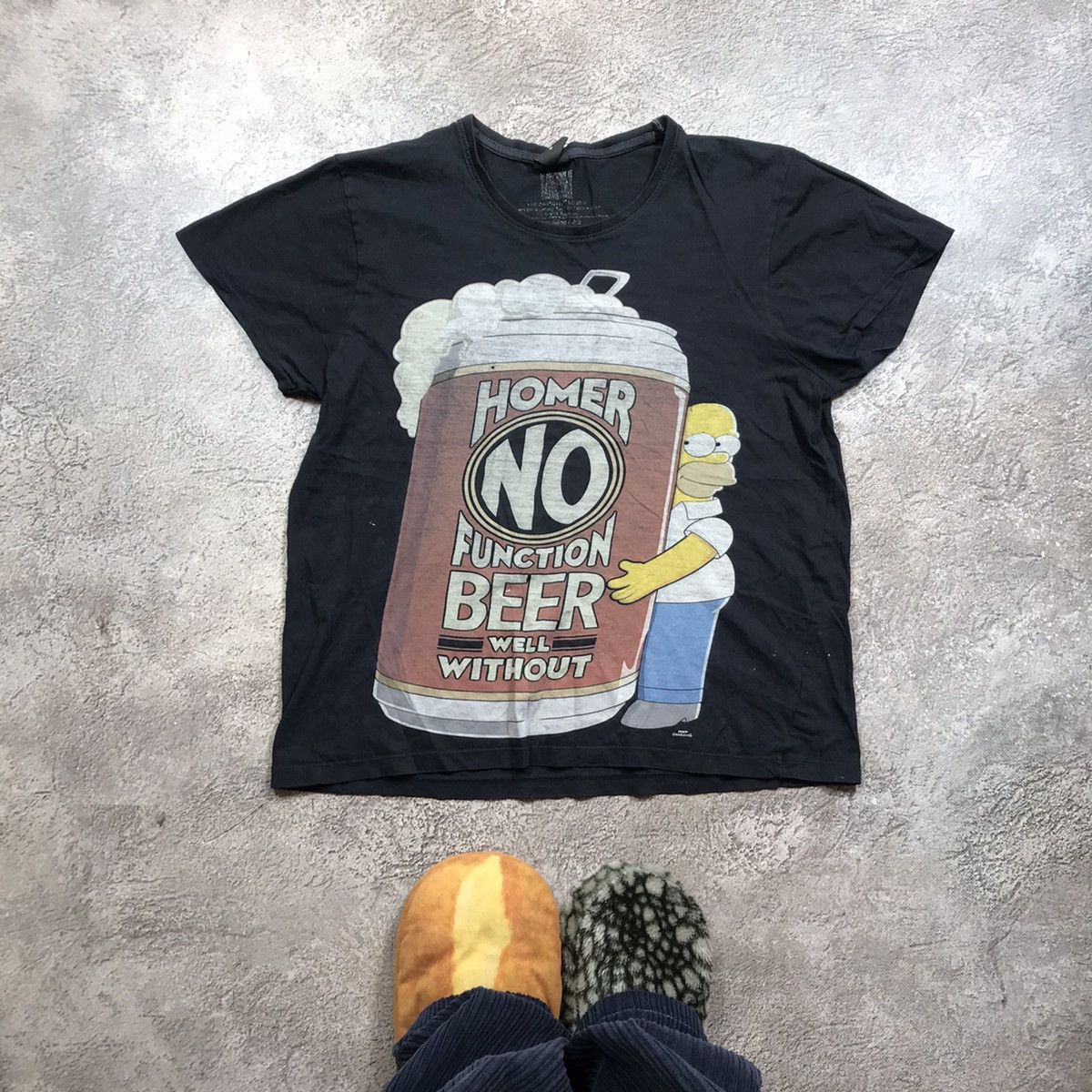 Vintage Vintage 90s Homer Simpson Graphic Tee Y2K Streetwear Faded M Size US M / EU 48-50 / 2 - 1 Thumbnail
