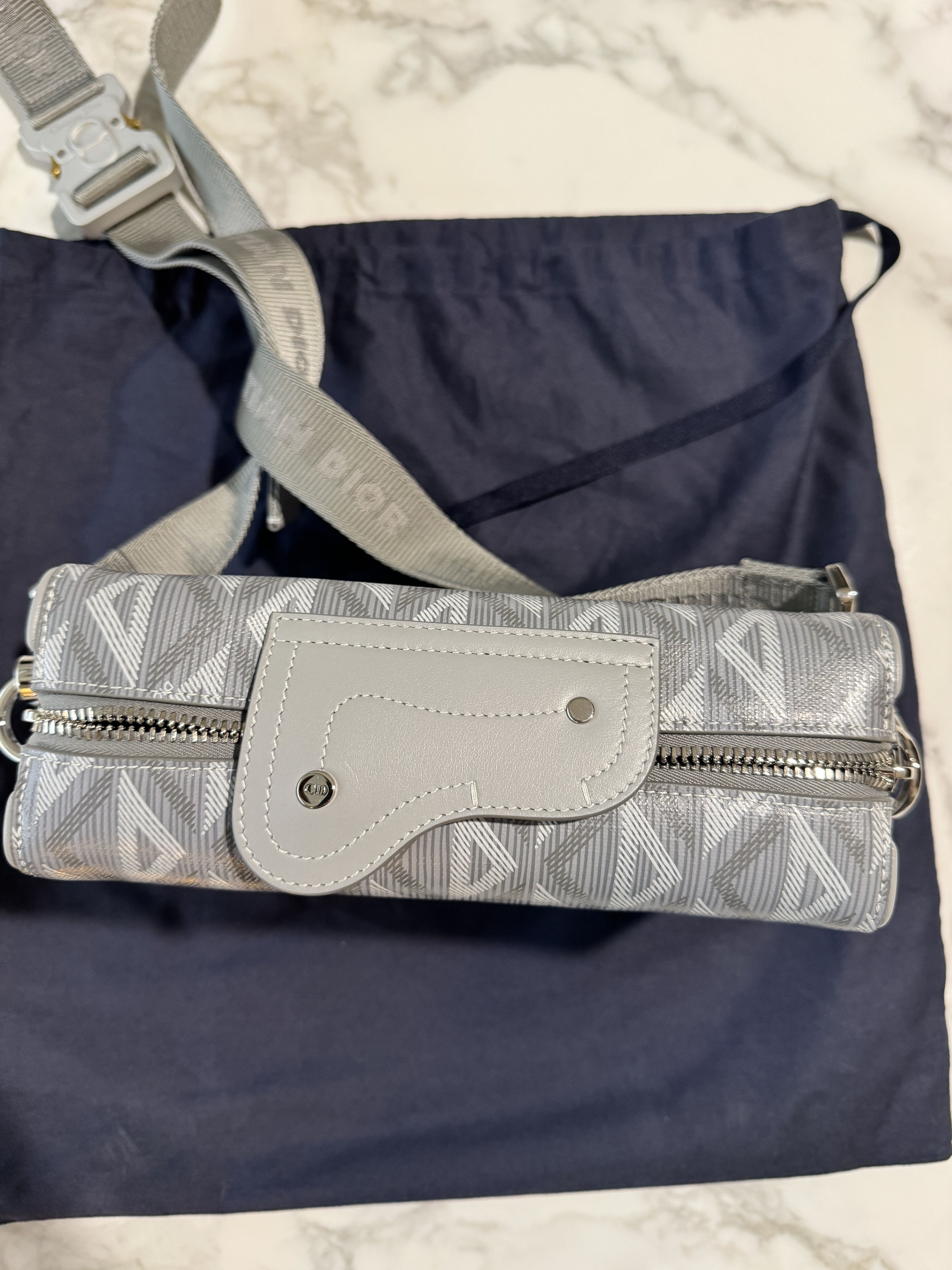 Dior Lingot pouch saddle diamond canvas Size ONE SIZE - 7 Thumbnail