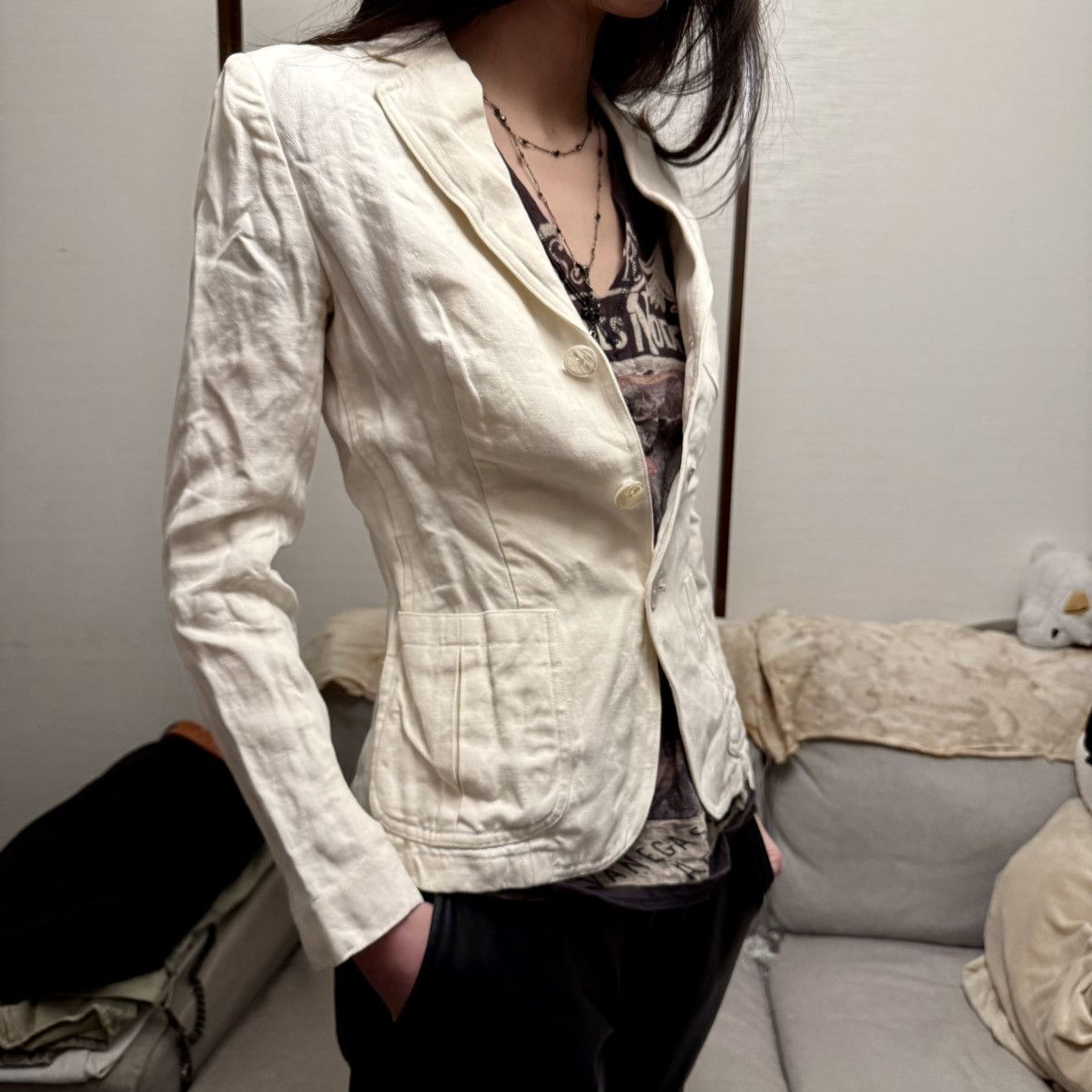 Ralph Lauren Ralph Lauren LINEN BLAZER JACKET Size S / US 4 / IT 40 - 1 Thumbnail