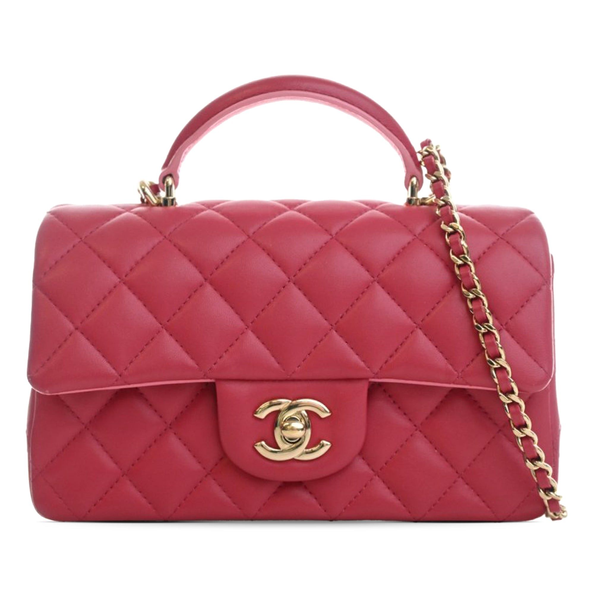 Chanel Mini Rectangular Classic Lambskin Top Handle Flap Size ONE SIZE - 1 Thumbnail