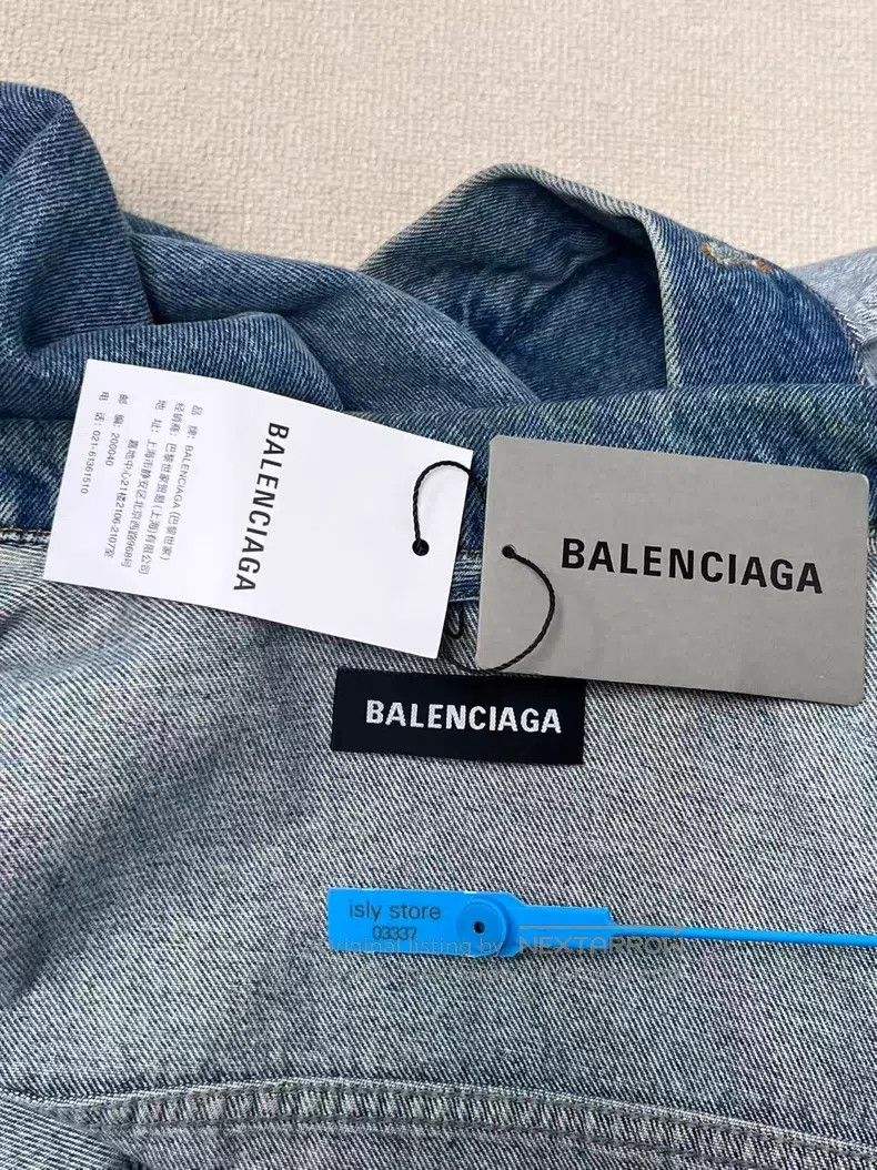 Balenciaga Balenciaga Washed Denim Jacket Size XL / US 12-14 / IT 48-50 - 5 Thumbnail