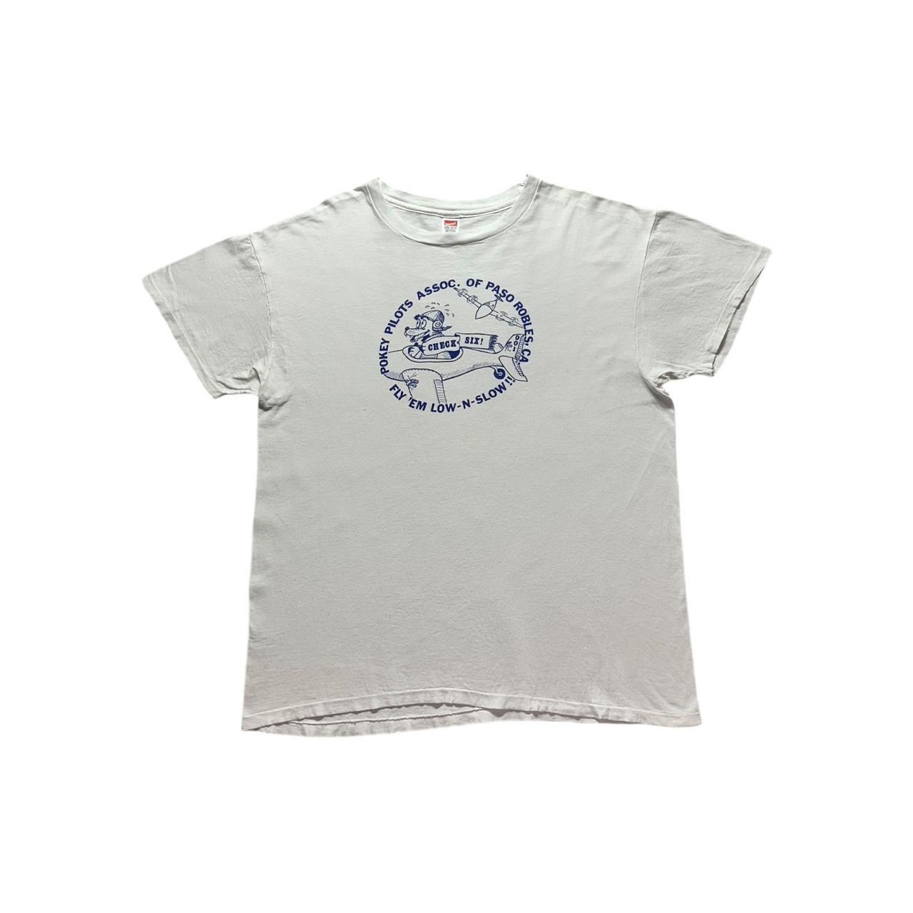 Hanes × Vintage Vintage Pokey Pilots Association of Paso Robles California T Size US XL / EU 56 / 4 - 1 Thumbnail