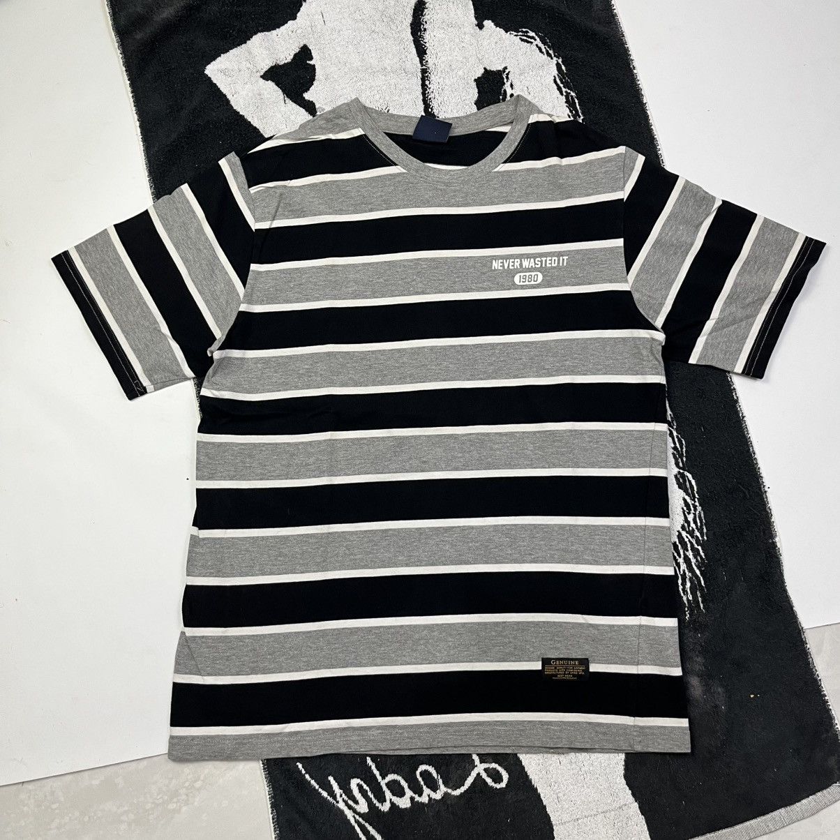 14th Addiction × Hysteric Glamour NEED GONE❤️‍🔥1980s Vintage Spao stripe tee Size US XL / EU 56 / 4 - 1 Thumbnail