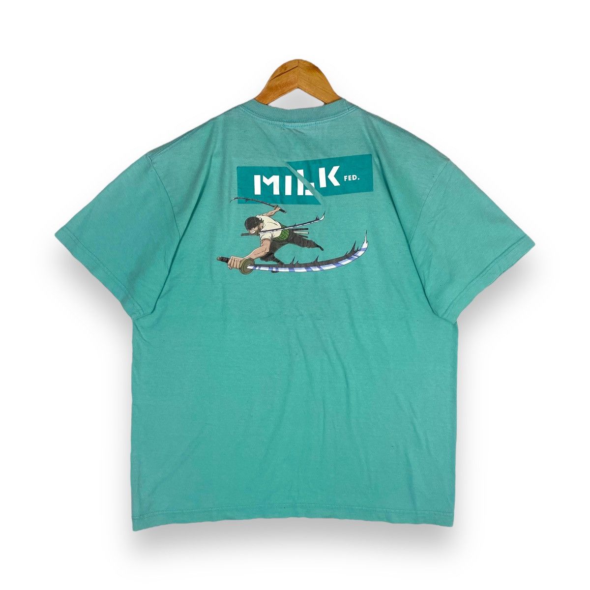 Anime × Japanese Brand MILKFED JAPAN ONE PIECE RORONOA ZORO ANIME TEE Size US L / EU 52-54 / 3 - 1 Thumbnail