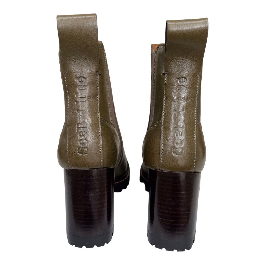 See by Chloe See by Chloe Mallory Lug Sole Leather Chelsea Boots Size US 8 / IT 38 - 5 Thumbnail