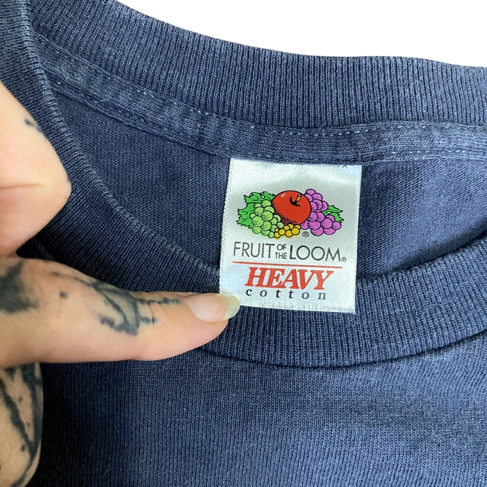 Fruit Of The Loom Y2K Mallgoth Grunge Punk Emo Rock Graphic Tee Shirt sz M Size US M / EU 48-50 / 2 - 13 Thumbnail