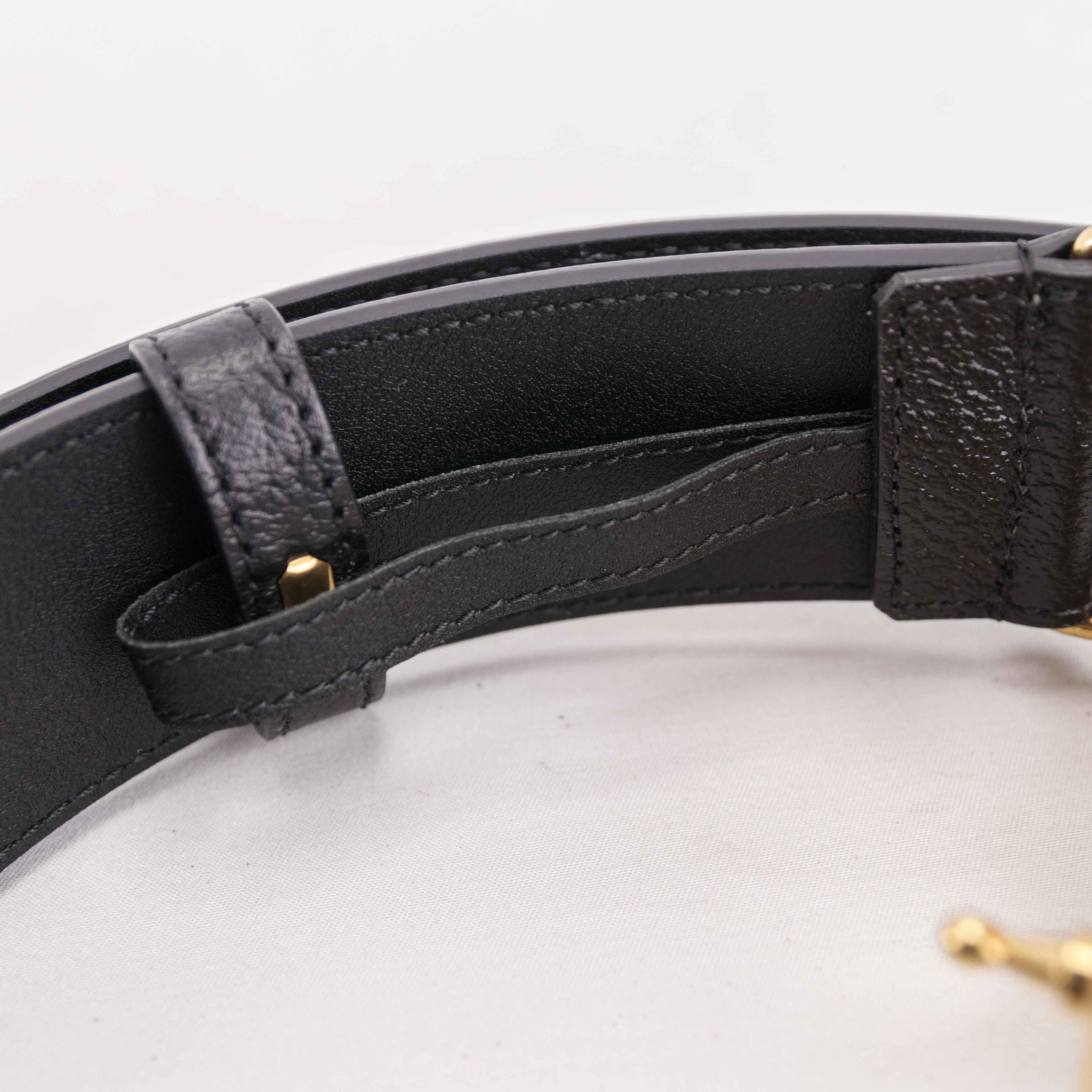 Adidas × Gucci Gucci X Adidas Double Interlocking G Leather Belt Size ONE SIZE - 14 Thumbnail