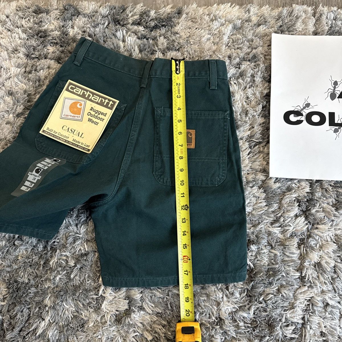 Carhartt BNWT Vintage 90s Carhartt B30 EVG Green Denim Jorts GRAIL 28 Size US 28 / EU 44 - 6 Thumbnail