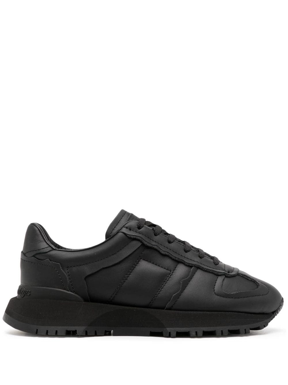 Maison Margiela oc11z0325 Seam-Detail Low-Top Sneakers in Black Size US 11 / IT 41 - 1 Thumbnail