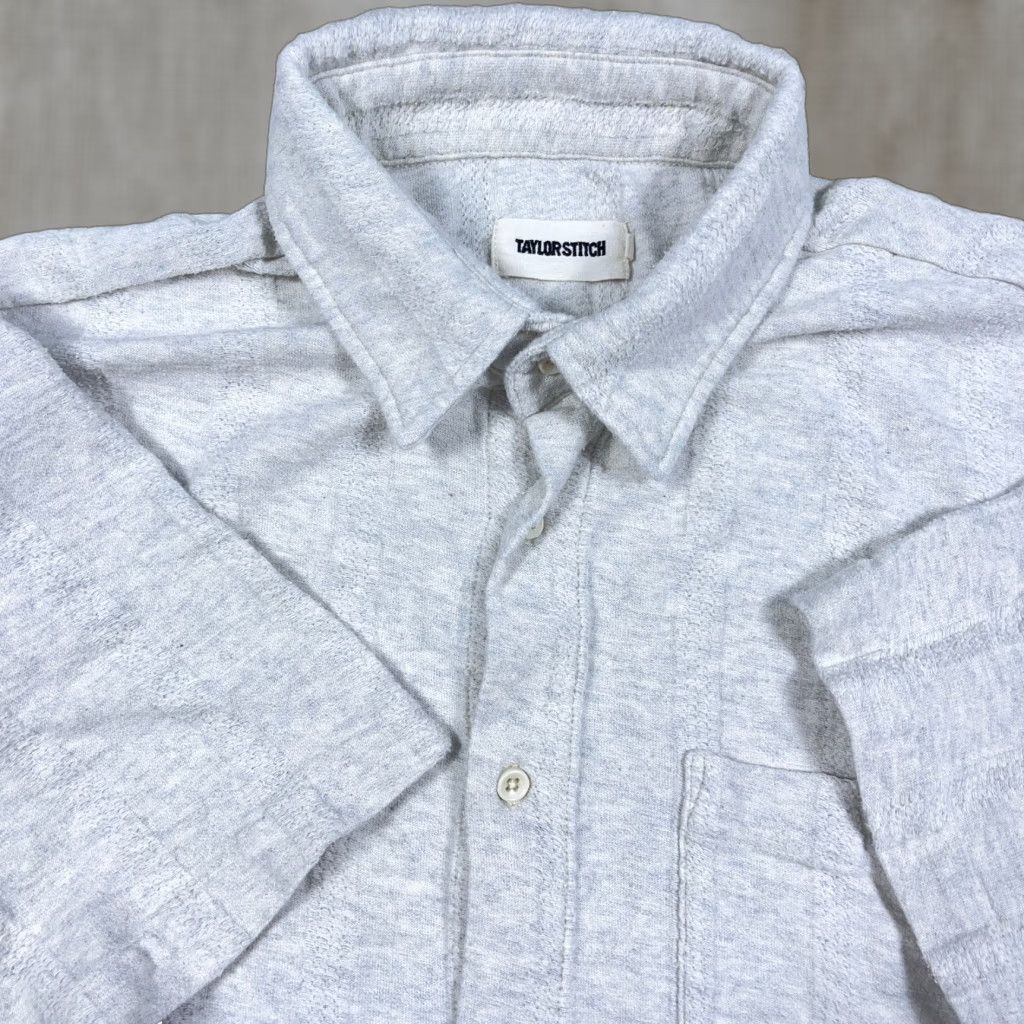 Taylor Stitch Taylor Stitch Shirt Men Size 44 Gray Button-Up Pocket Cotton Pocket Camp Button-Down Size US XXL / EU 58 / 5 - 1 Thumbnail