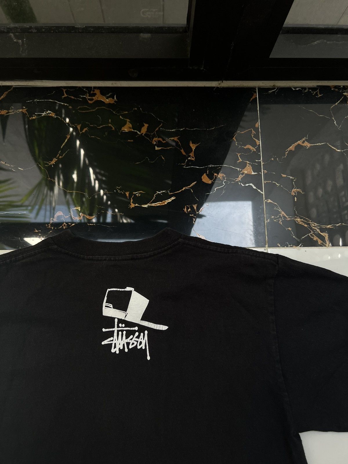 Stussy × Vintage 90’s STUSSY REAS RARE Y2K CAP GUY TEE RETRO Size US S / EU 44-46 / 1 - 6 Thumbnail