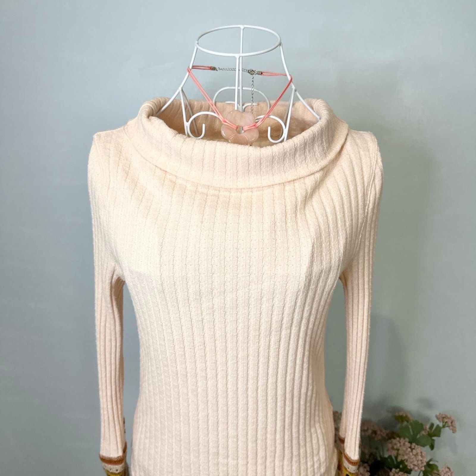 Free People pink Free People long sleeve ribbed henley thermal sweater Size M / US 6-8 / IT 42-44 - 3 Thumbnail