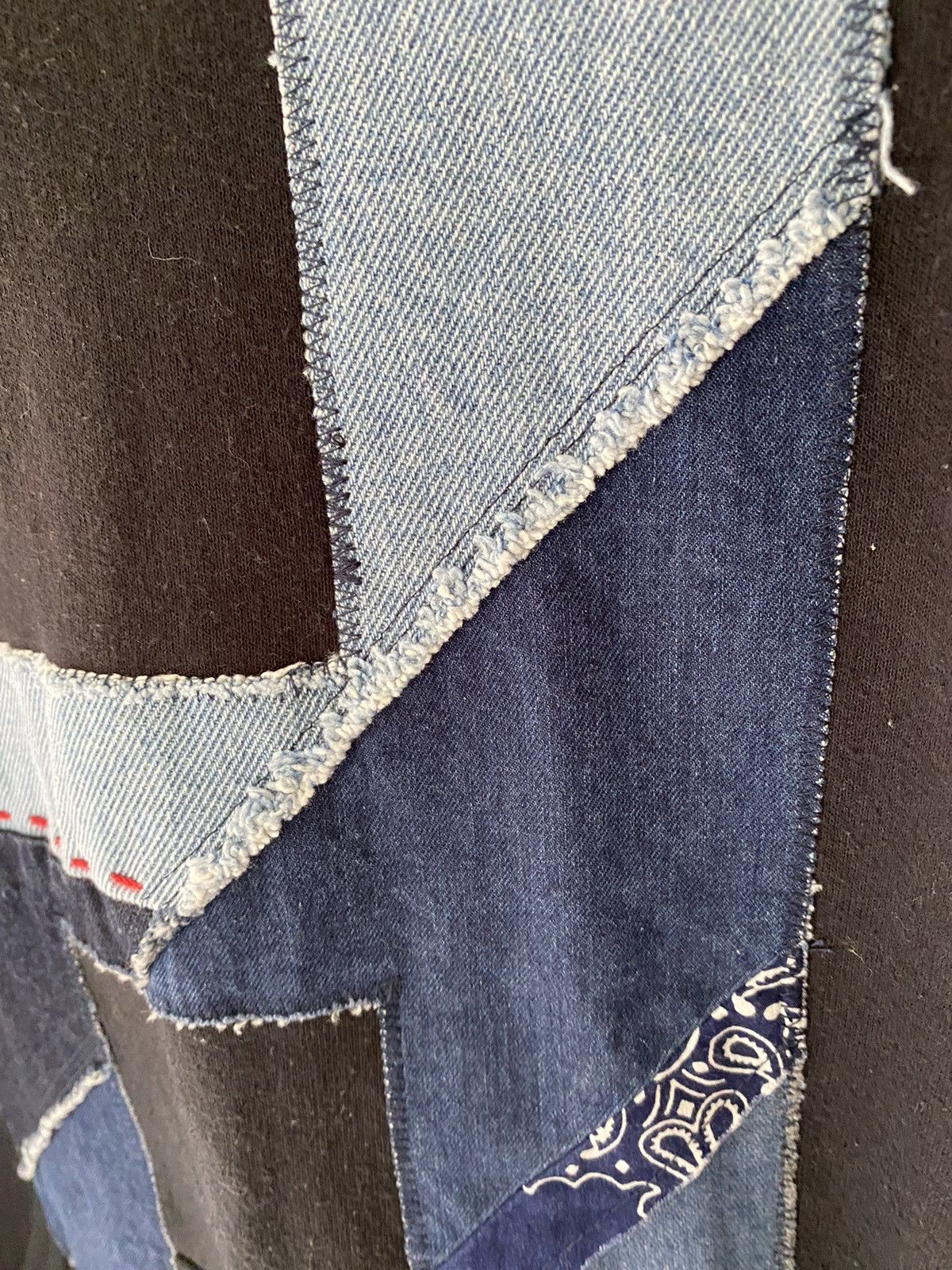 Blue Blue Japan 2000s H.R Market Blue Blue Japan Patchwork Remake hoodie Size US S / EU 44-46 / 1 - 8 Thumbnail