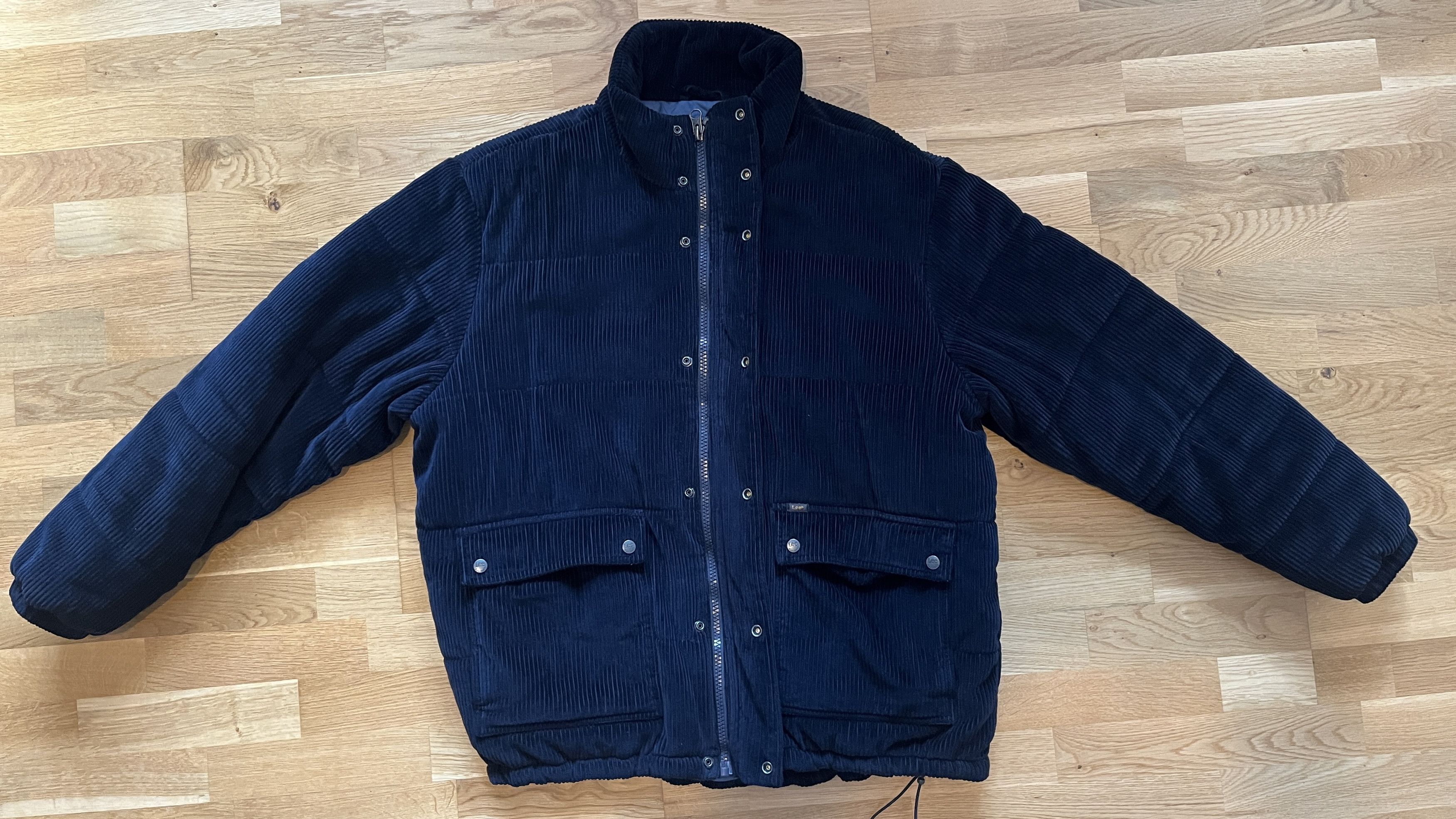 Lee Lee 2 Pockets Wide Wale Cord Puffer Jacket Navy XXL Size US XXL / EU 58 / 5 - 7 Thumbnail