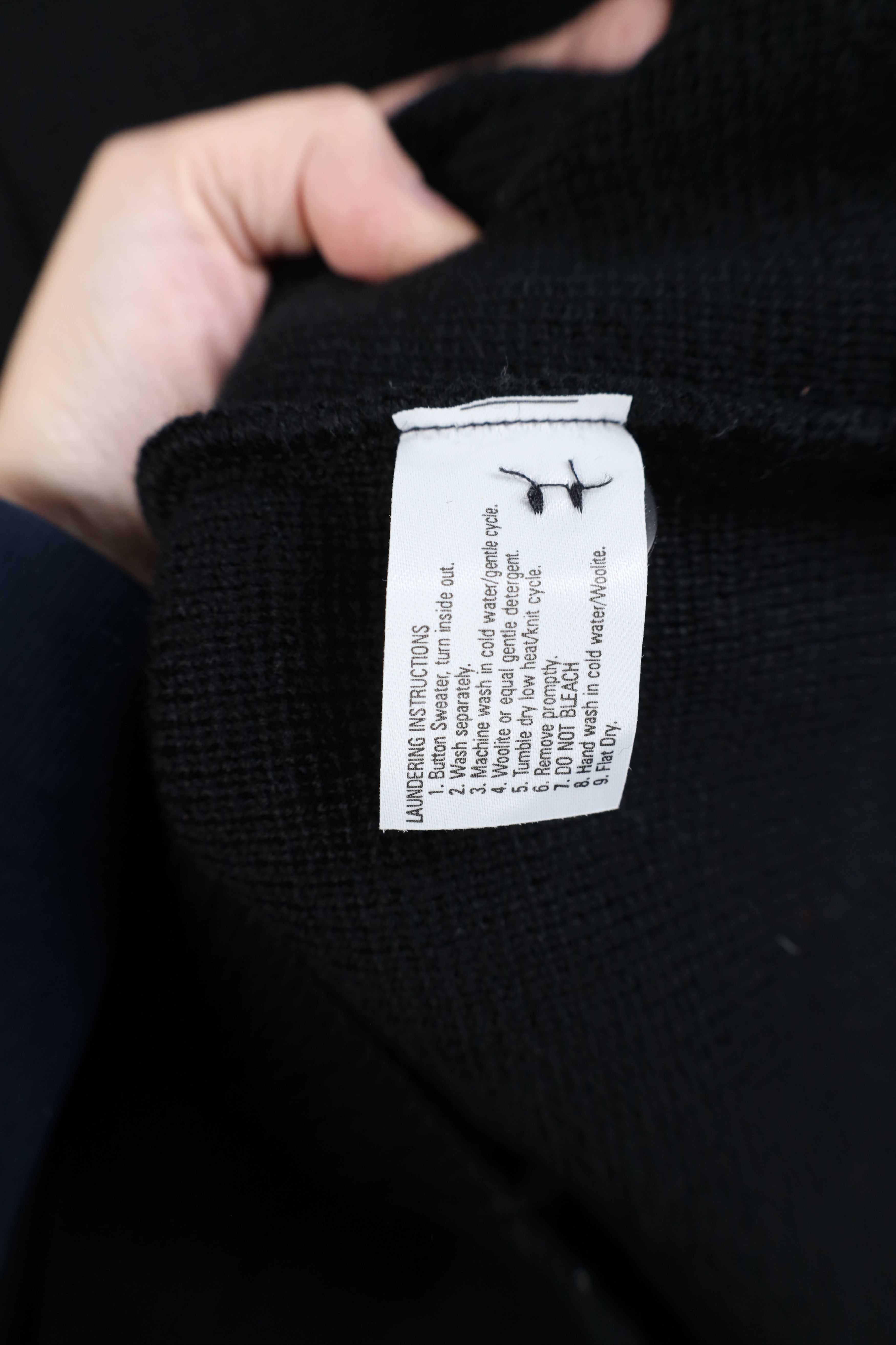 Vintage Vintage 90s Knit Military Commando Cardigan Sweater Black Size US XXL / EU 58 / 5 - 11 Thumbnail