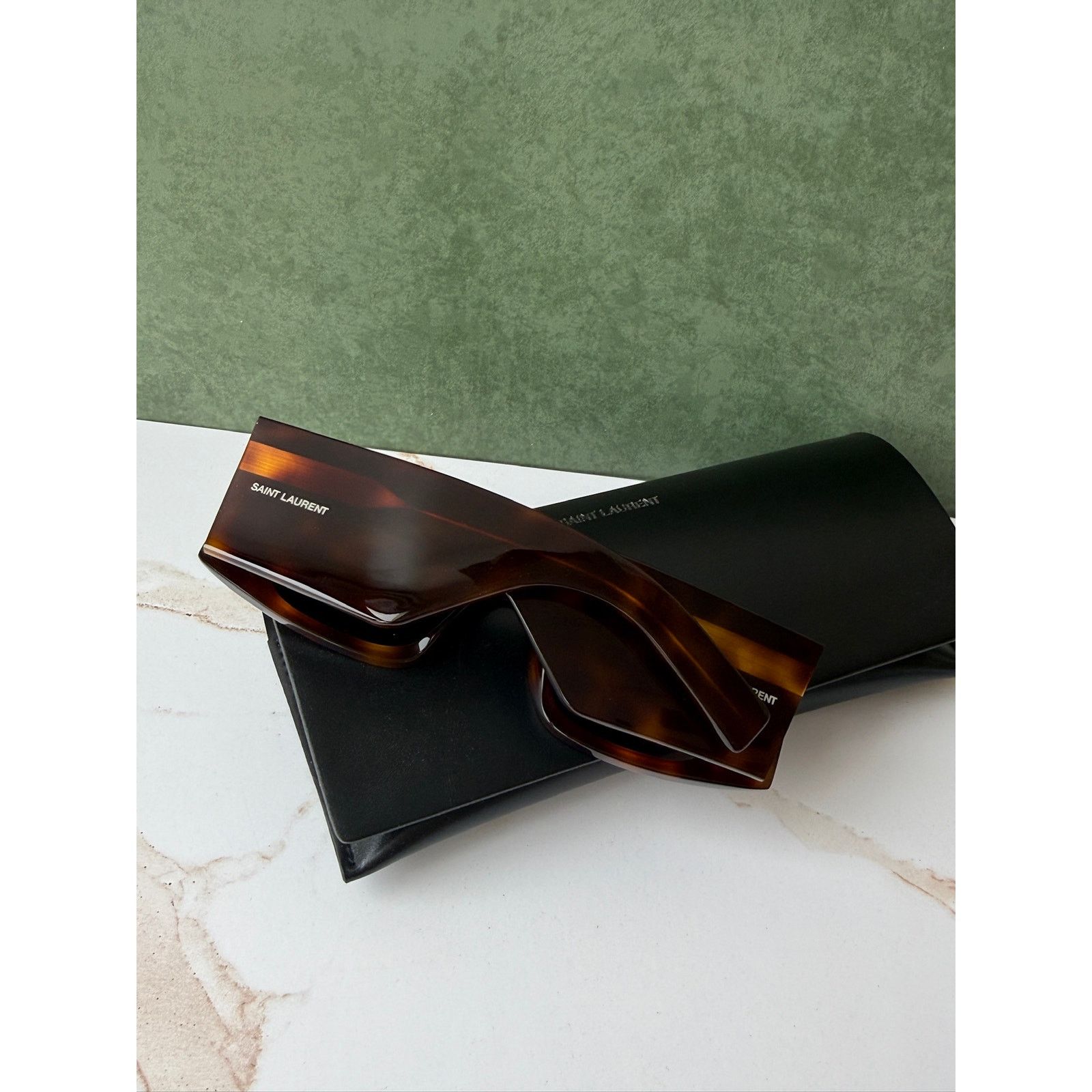 Saint Laurent Paris NEW Saint Laurent SL654 Sunglasses in Havana Brown $545 Size ONE SIZE - 3 Thumbnail