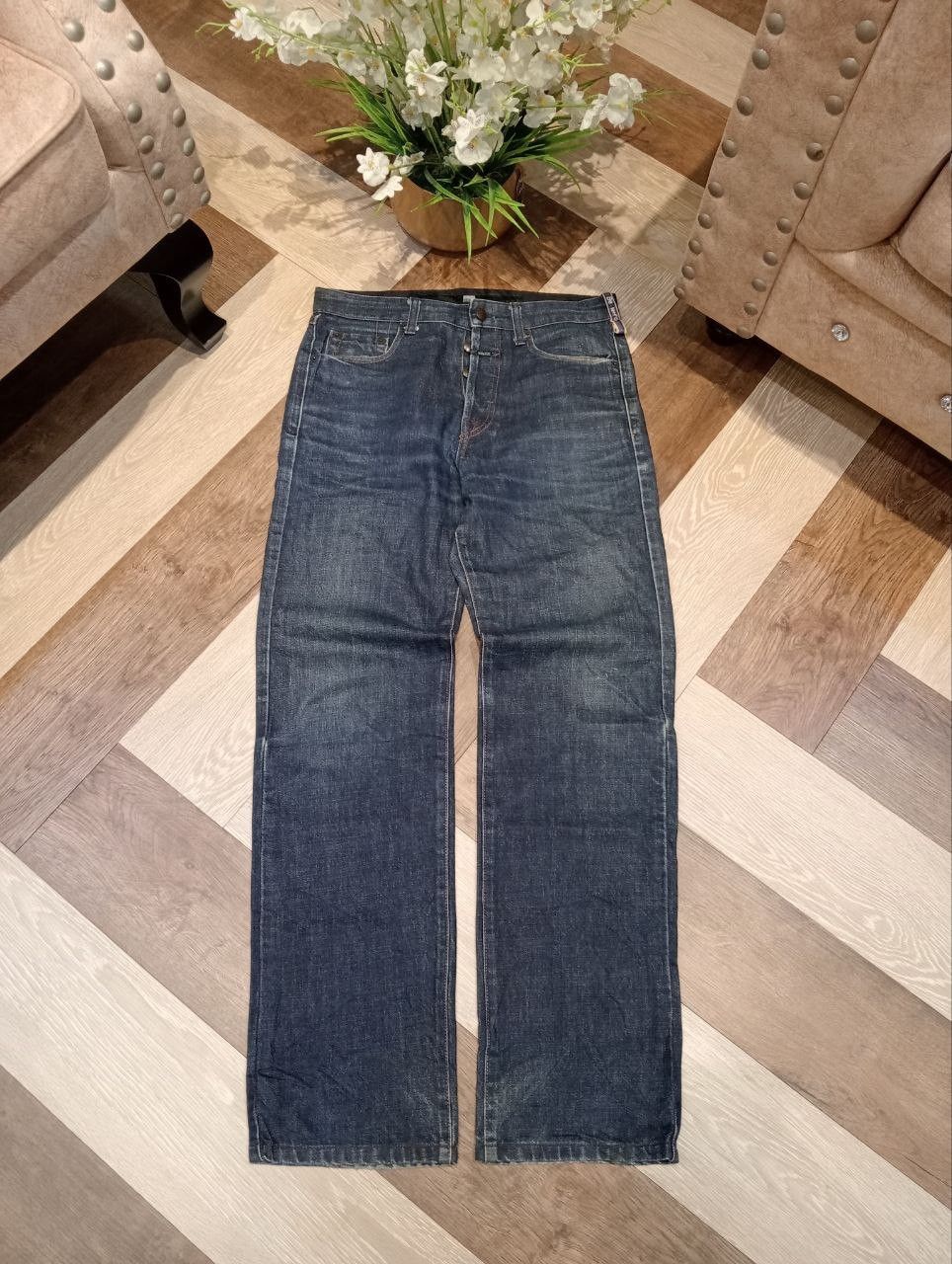 Marithe + Francois Girbaud MARITHE FRANCOIS GIRBAUD JAPAN BLUE DENIM PANTS Size US 31 - 1 Thumbnail