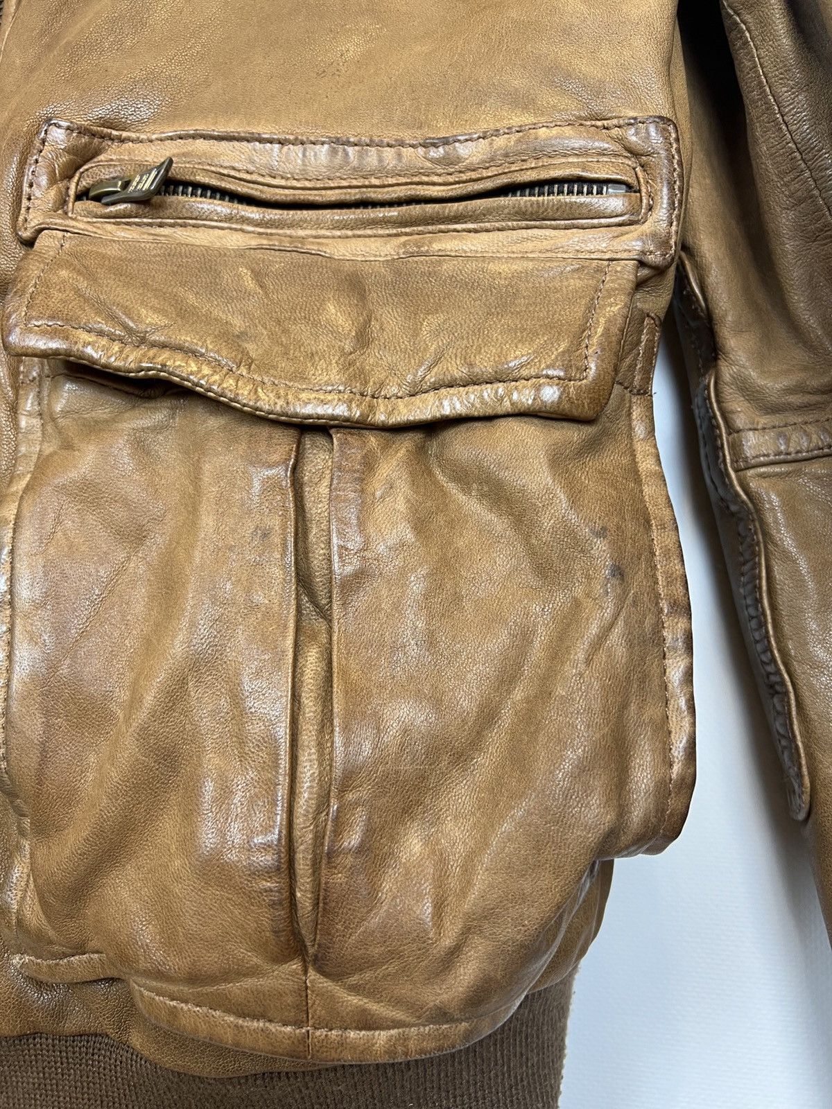 Tommy Hilfiger Vintage Tommy Hilfiger leather jacket brown moto Size US M / EU 48-50 / 2 - 9 Thumbnail