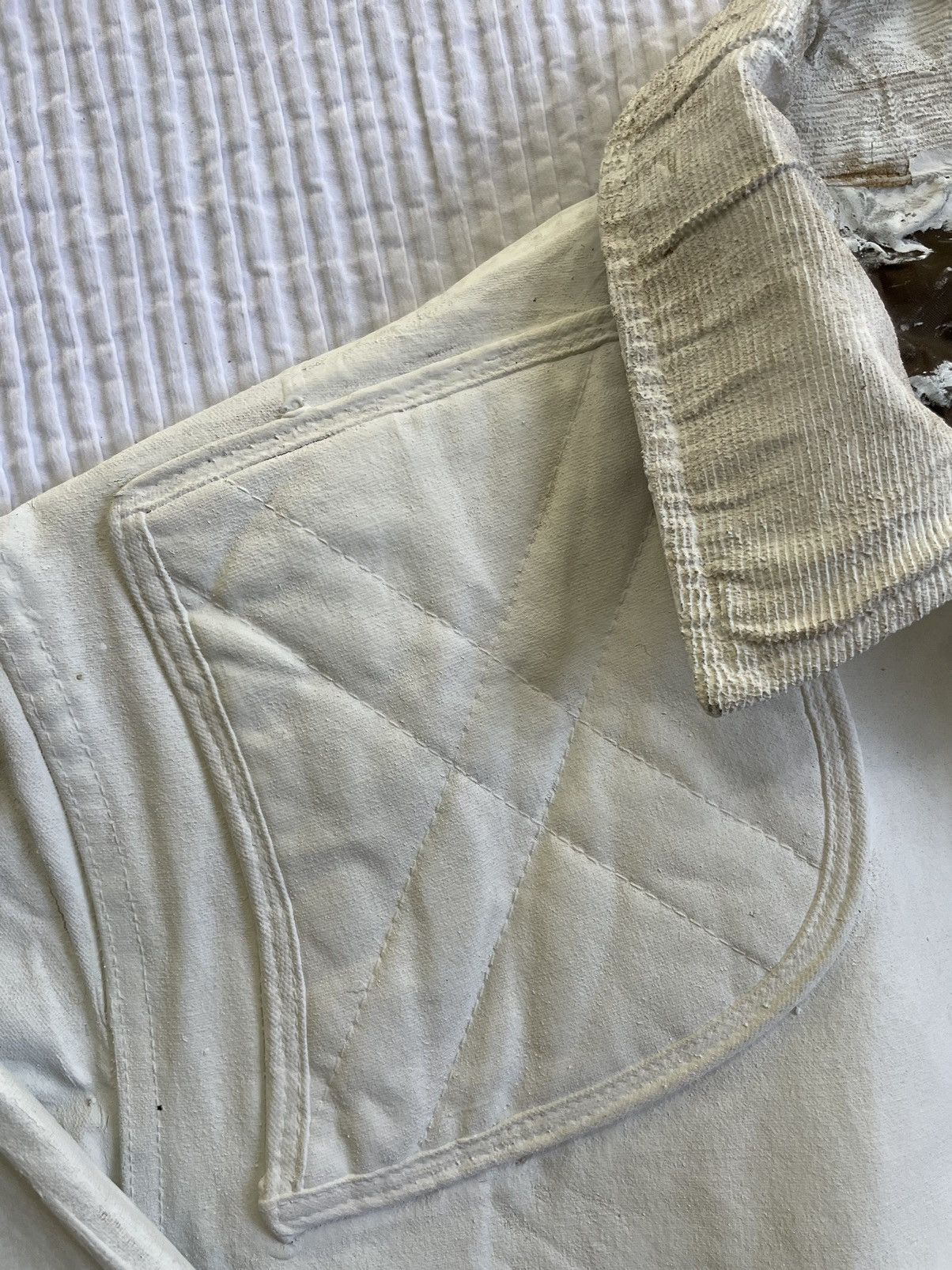 Handmade Duck Hunting Coat in White Size US L / EU 52-54 / 3 - 5 Thumbnail