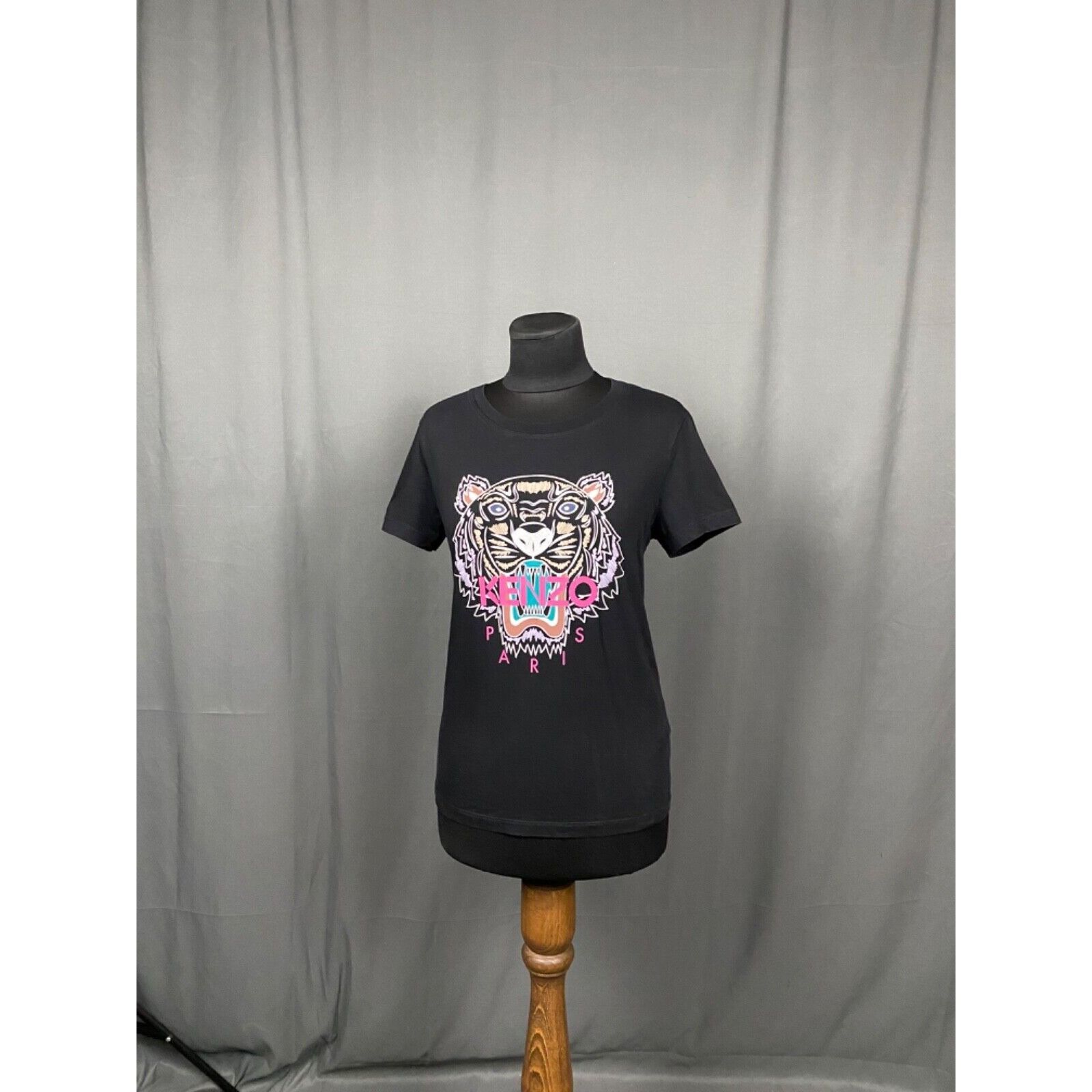 Kenzo MINT! Kenzo Big Logo Women's Black T-Shirt Size S Size S / US 4 / IT 40 - 2 Thumbnail