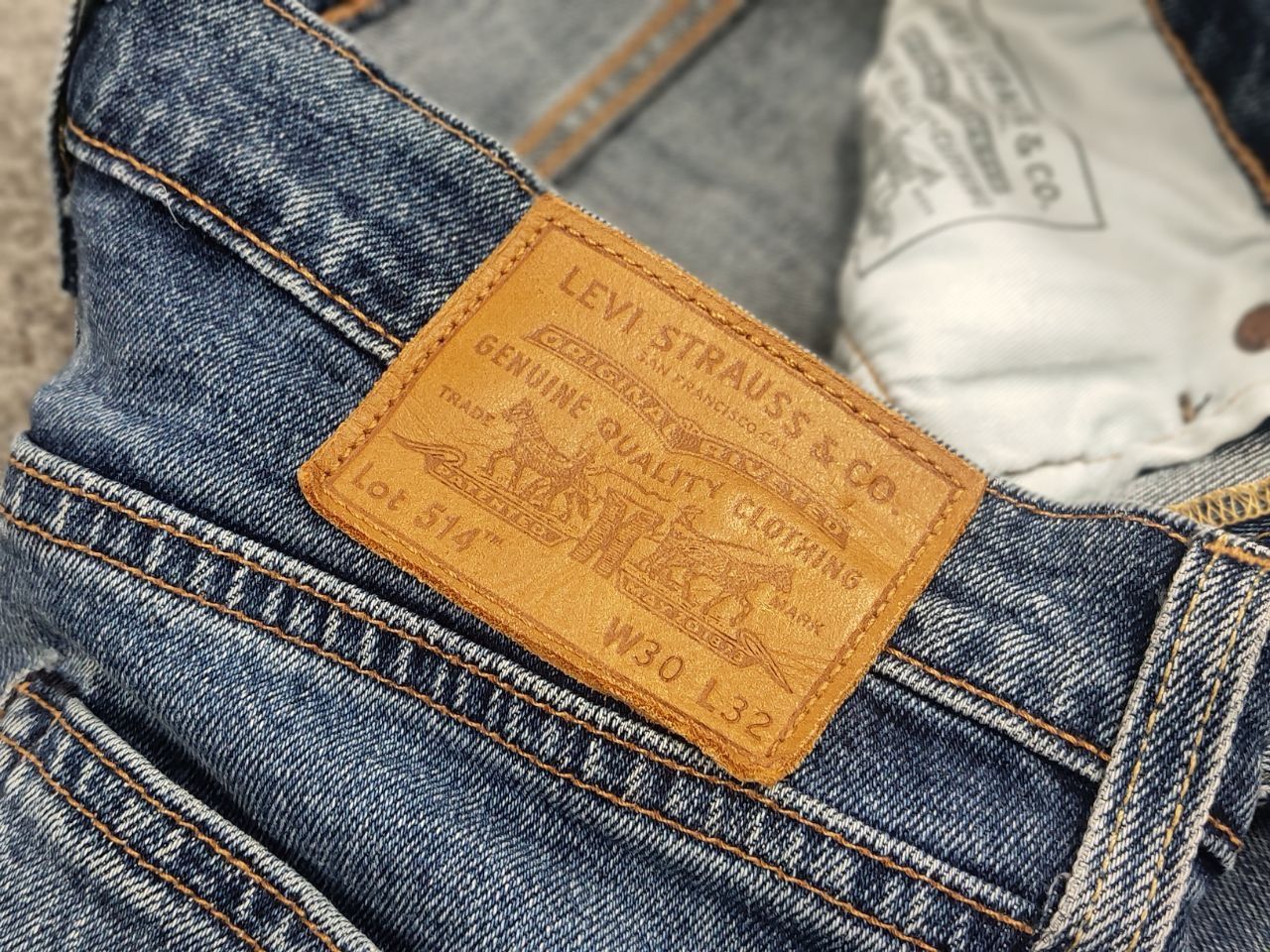 Levi's Levis 514 Vintage USA Style blue Straight Fit Denim Jeans Size US 30 / EU 46 - 8 Thumbnail