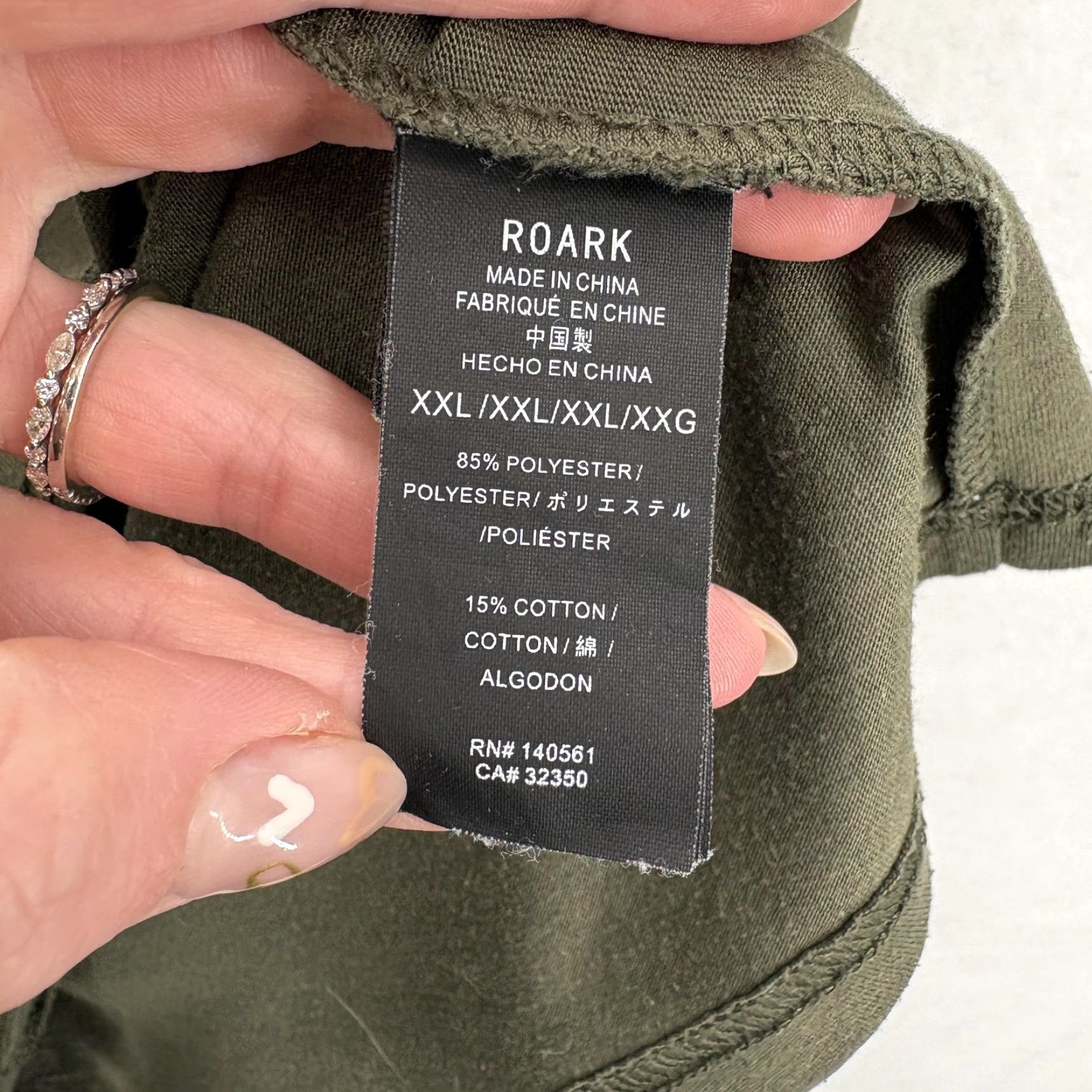 Roark Roark Shirt Mens 2XL Green Run Amok Mathis Core SS Performance Tee Quick Dry Size US XXL / EU 58 / 5 - 5 Thumbnail