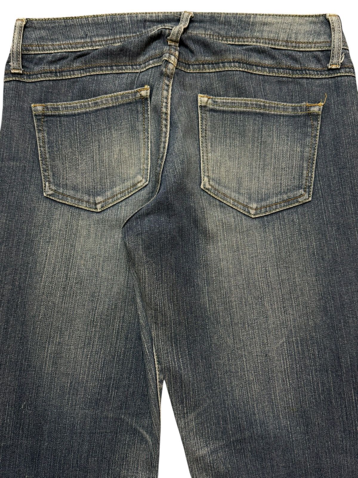 Hysteric Glamour Vintage Y2K Japanese Brand Blue Faded Whisker Wide Leg Flare Size US 30 / EU 46 - 5 Thumbnail