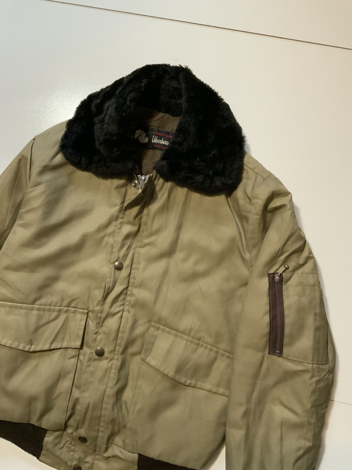 Vintage Vintage 60s 70s Woodwards YKK Sherpa Collar Bomber Jacket Size US S / EU 44-46 / 1 - 3 Thumbnail